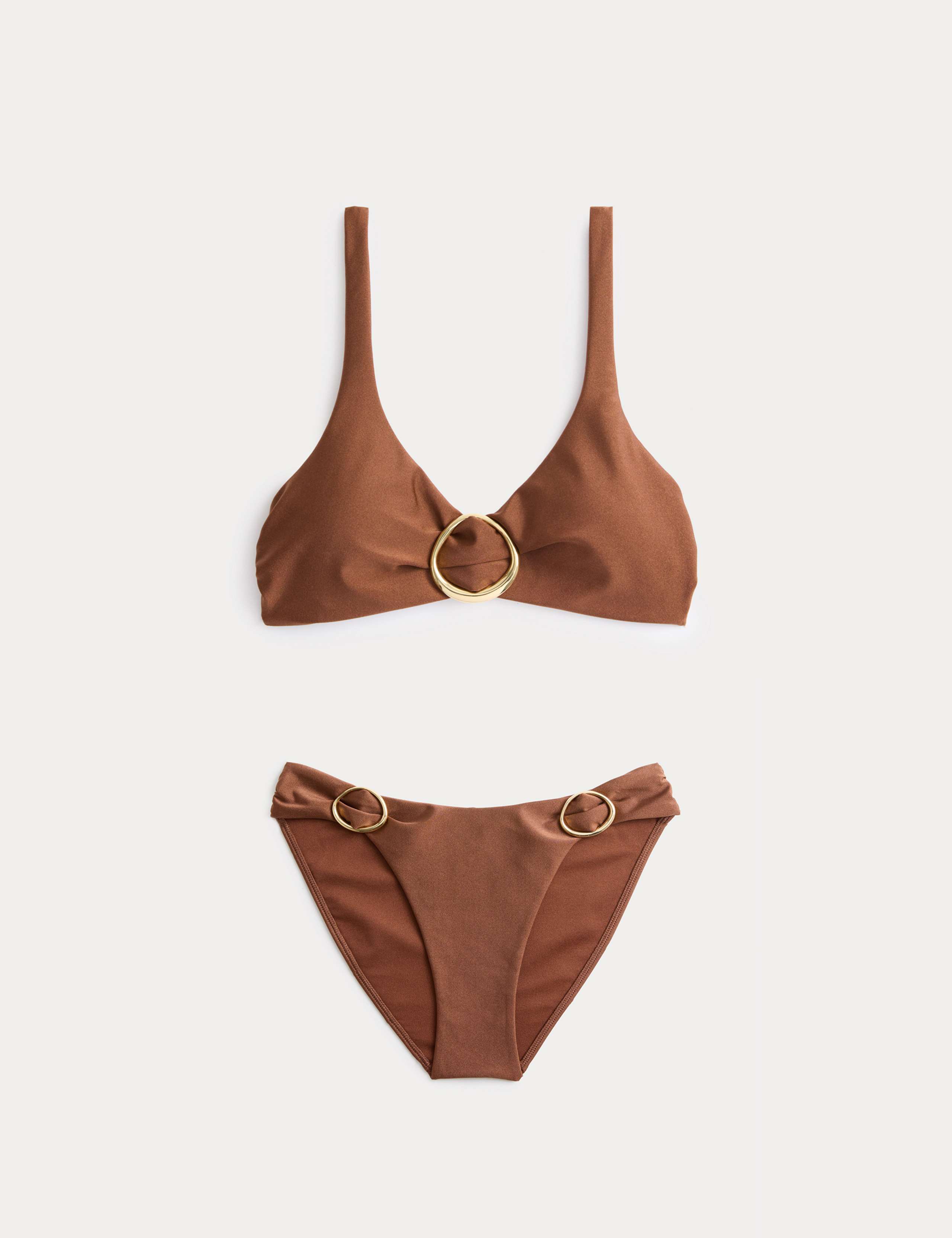 Trim Detail Plunge Bikini Set 1 of 6