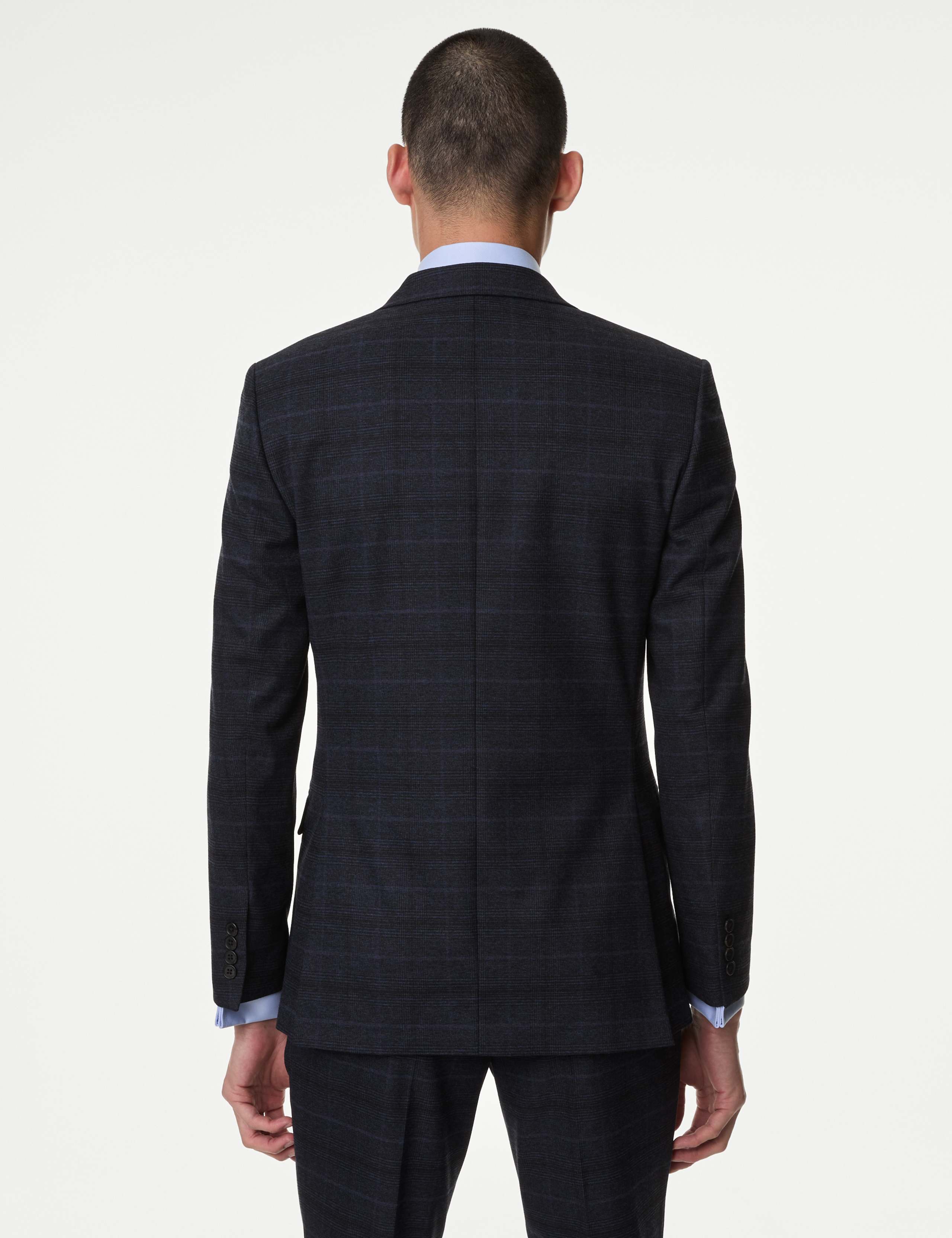 Slim Fit Prince of Wales Check Suit 2 of 7