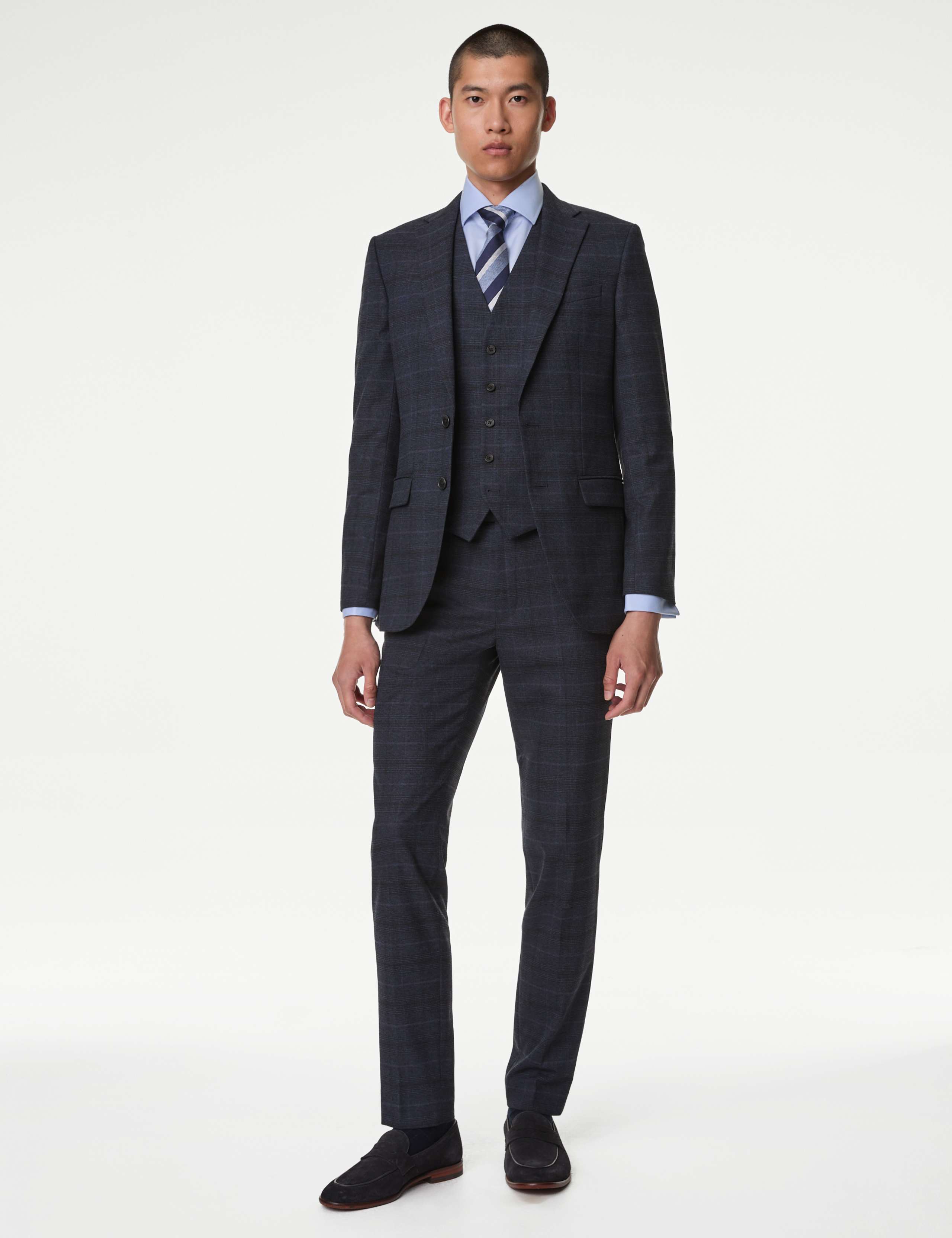 Slim Fit Prince of Wales Check Suit 4 of 7
