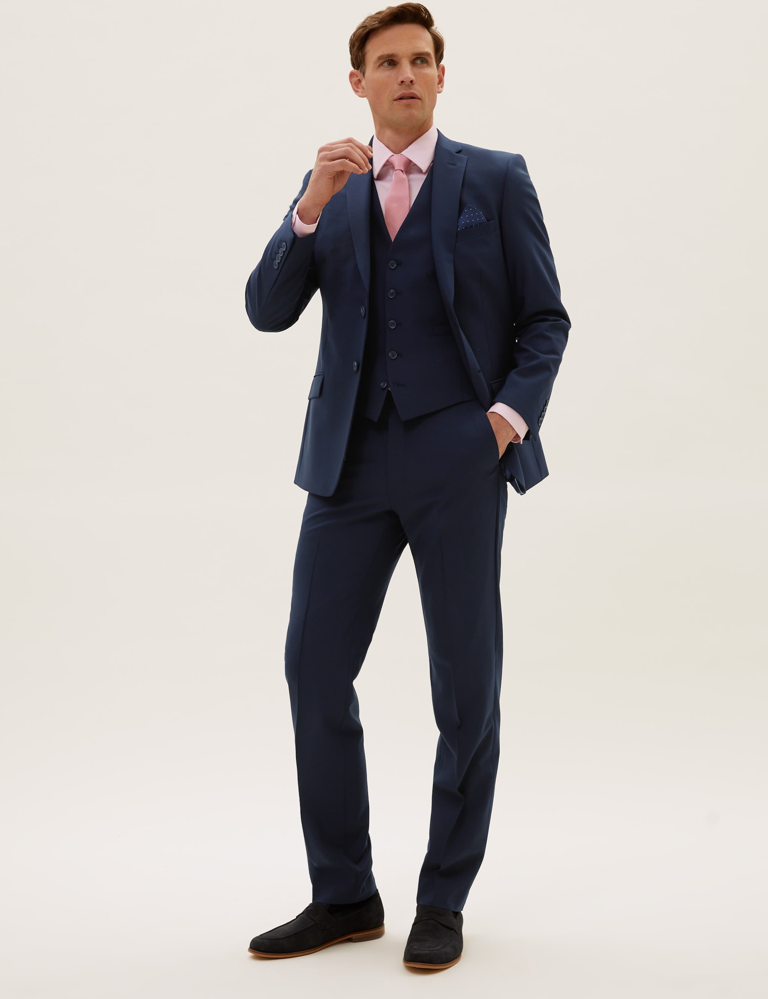 The Ultimate Navy Slim Fit 3 Piece Suit 3 of 8