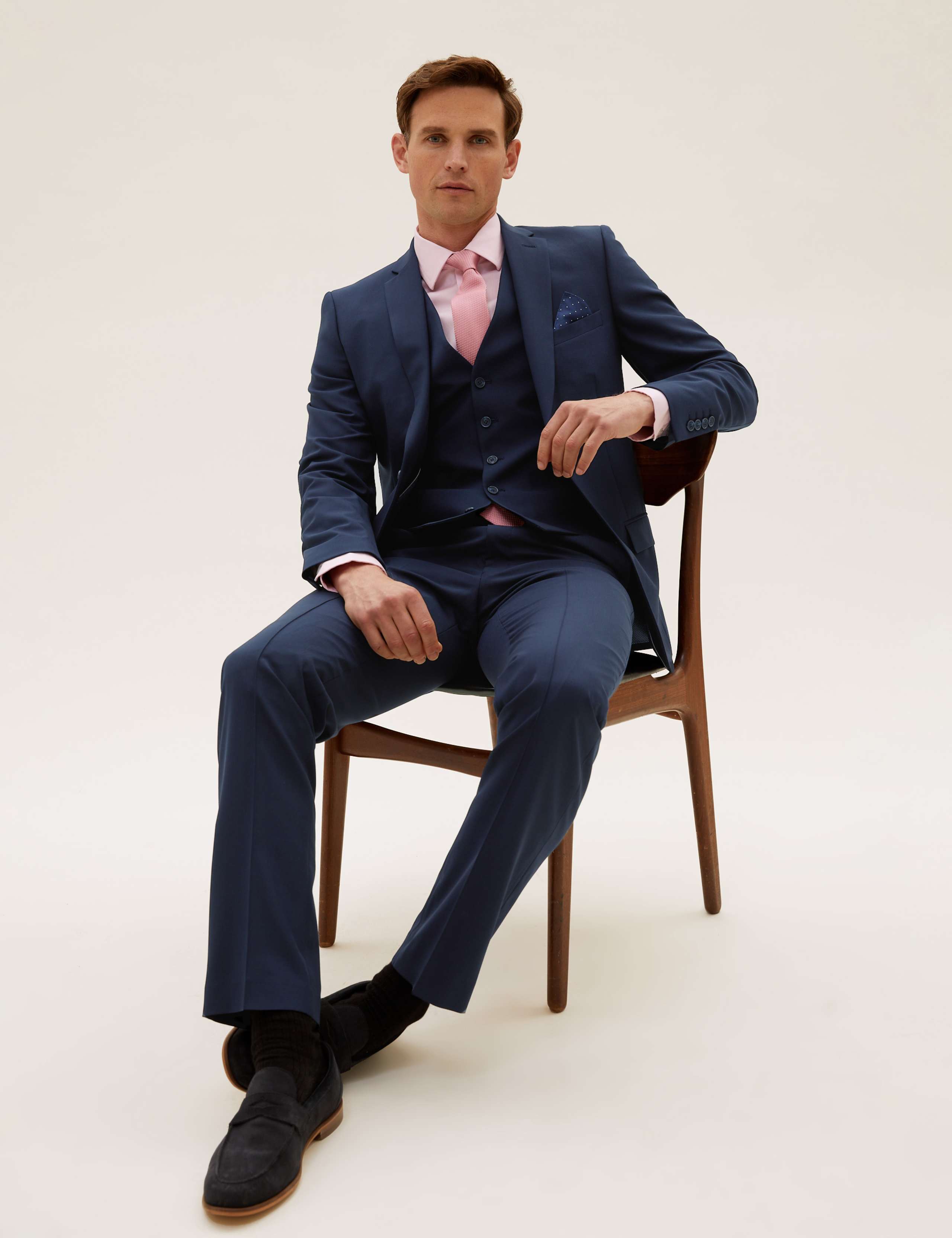The Ultimate Navy Slim Fit 3 Piece Suit 7 of 8
