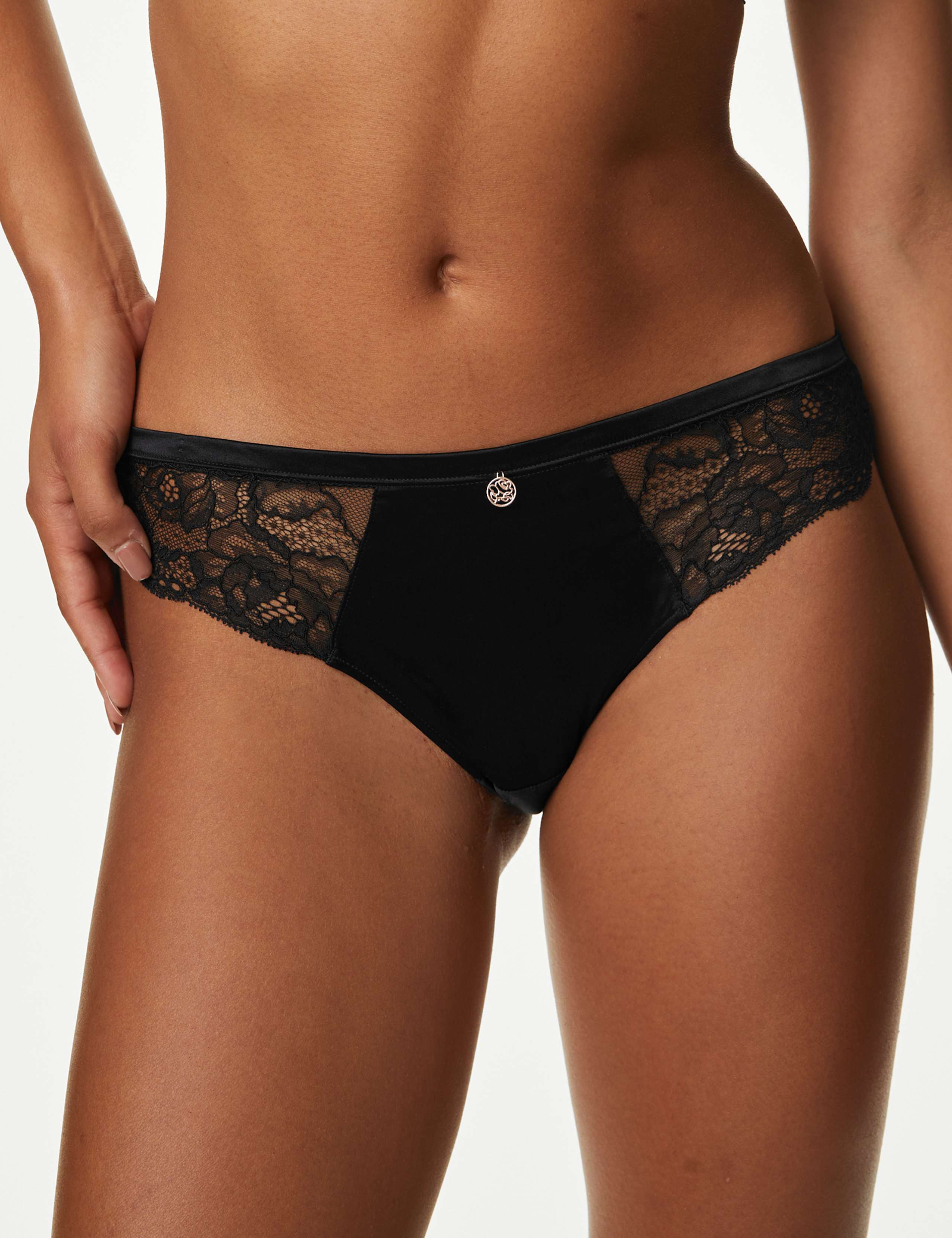 Silk & Lace Non Wired Bra Set A-E 5 of 6