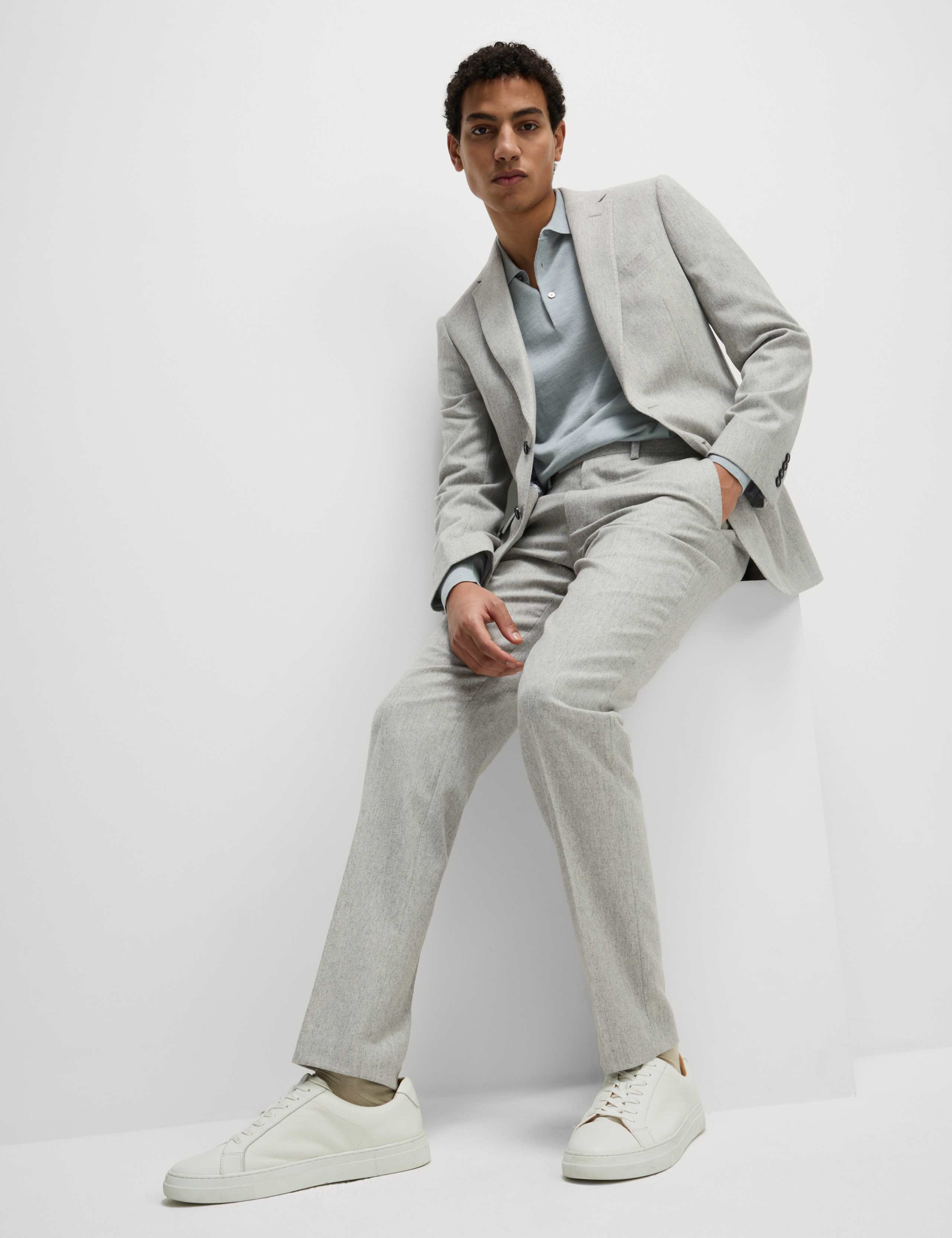 Tailored Fit Wool Rich Tweed Suit 5 of 6