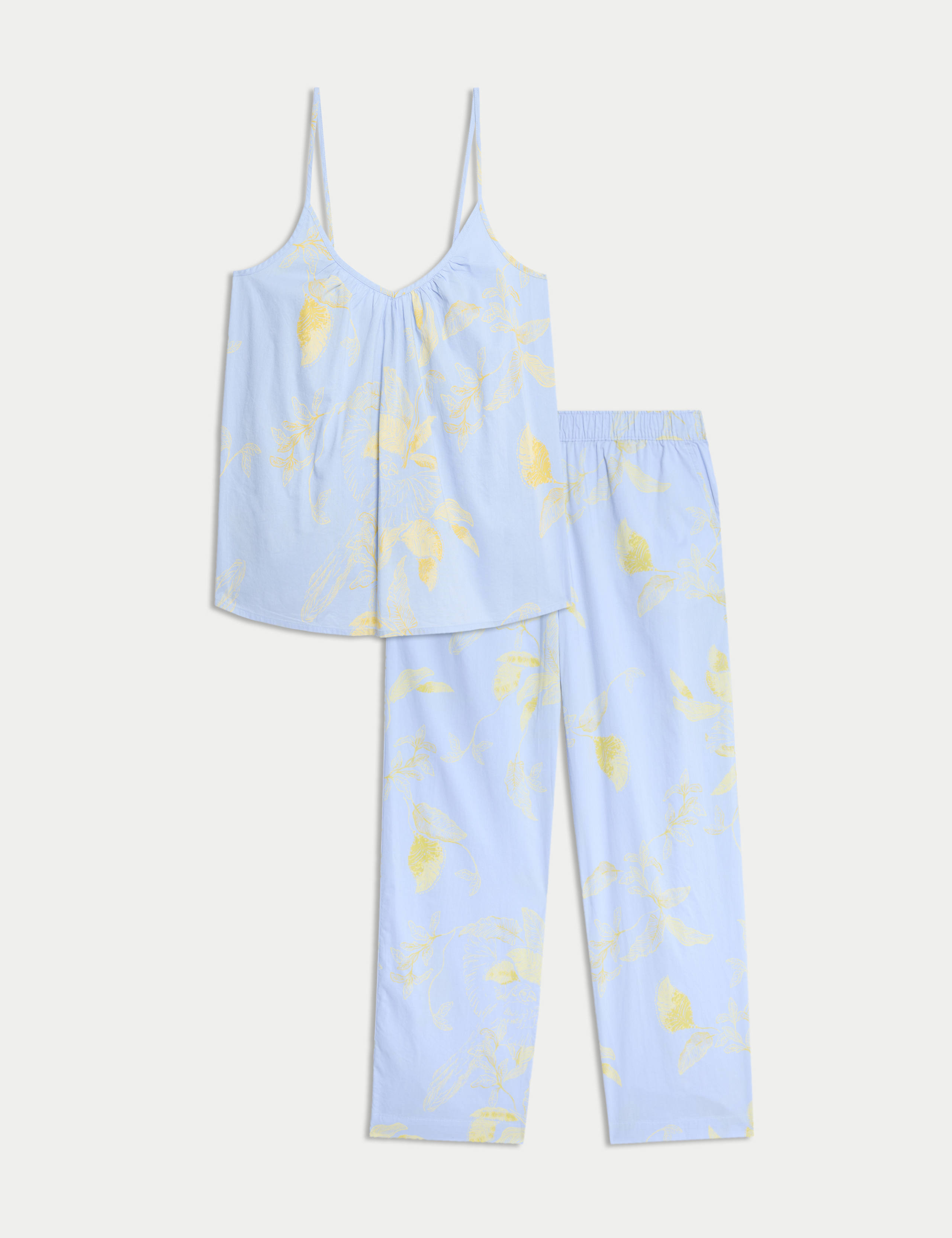 Pure Cotton Printed Cami Top Set 1 of 6