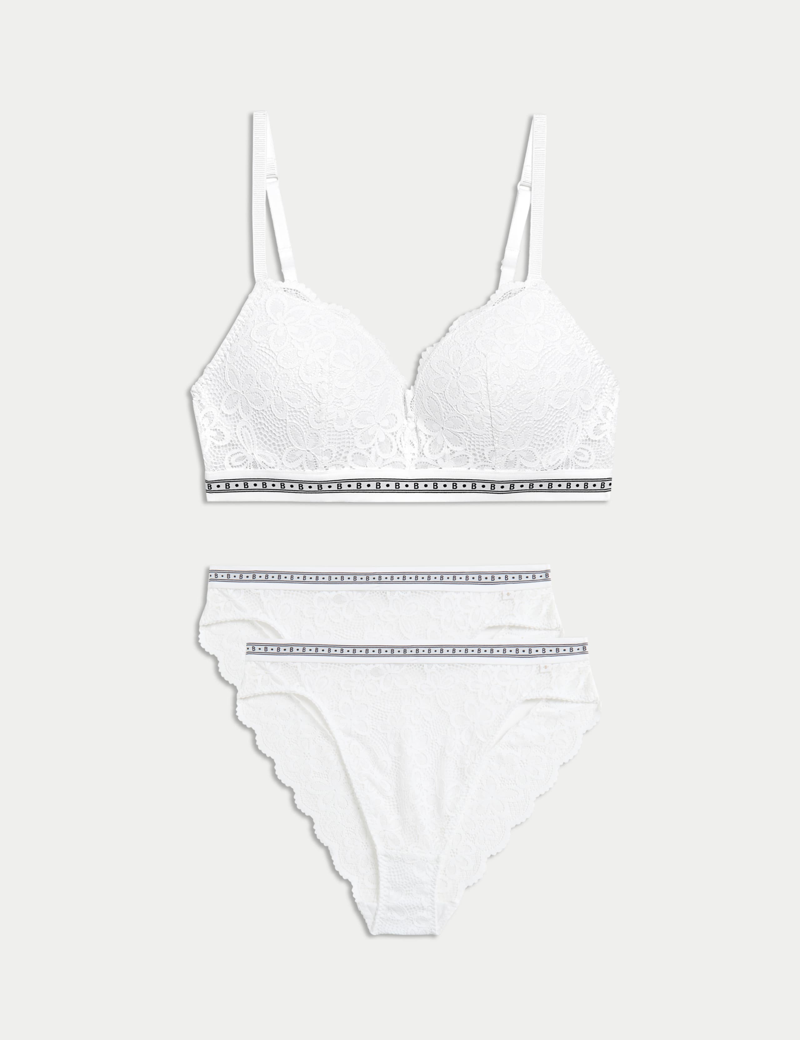 Cleo Lace Non Wired Push Up Bra Set A-E 1 of 6