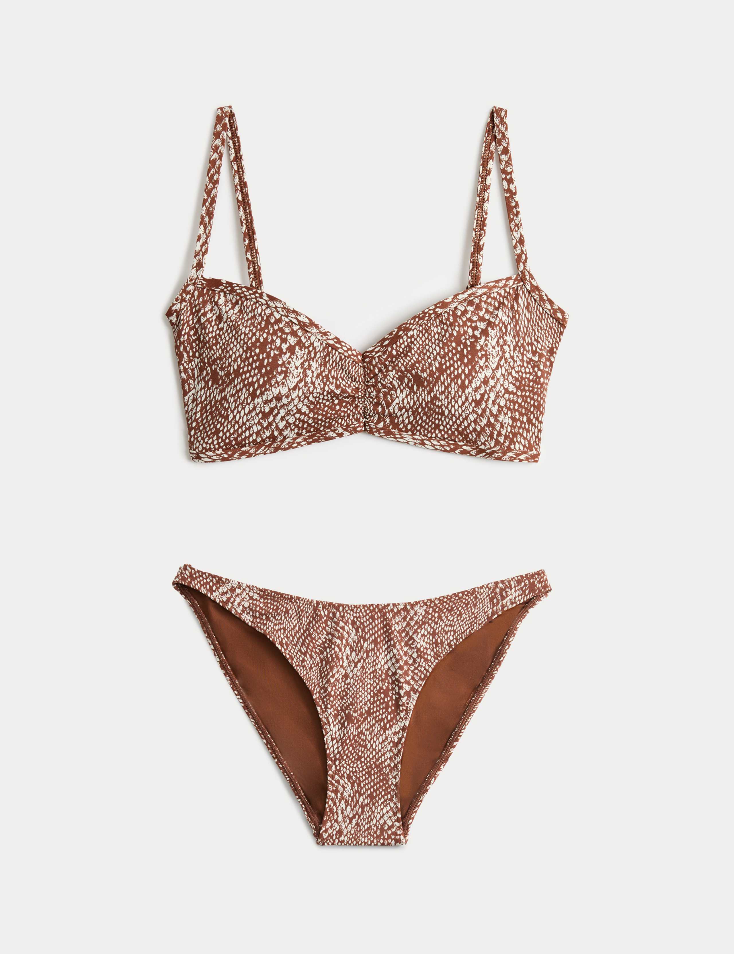 Printed Plunge Bikini Set 1 of 6