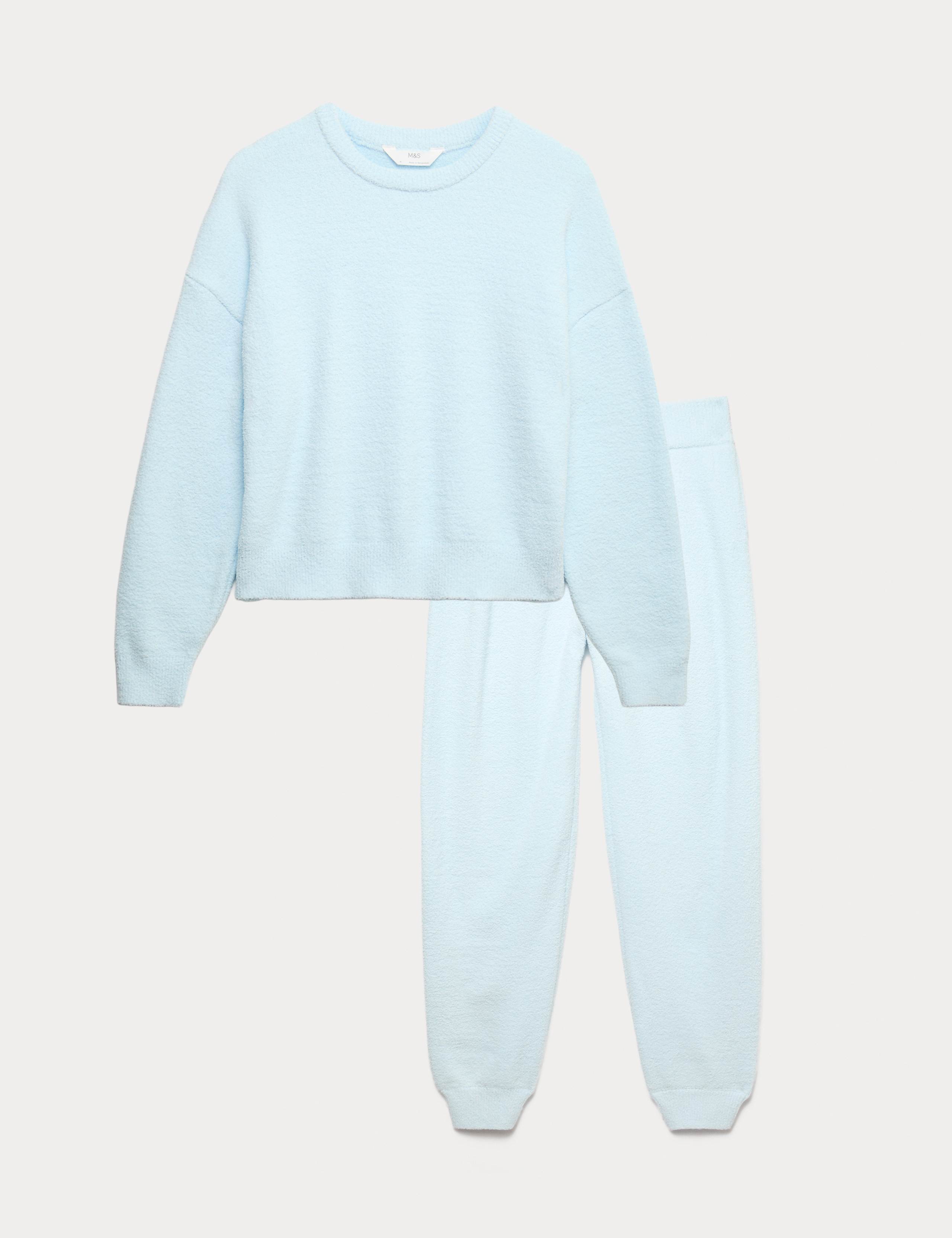 Cosy Bouclé Knitted Lounge Sweatshirt Set 1 of 6