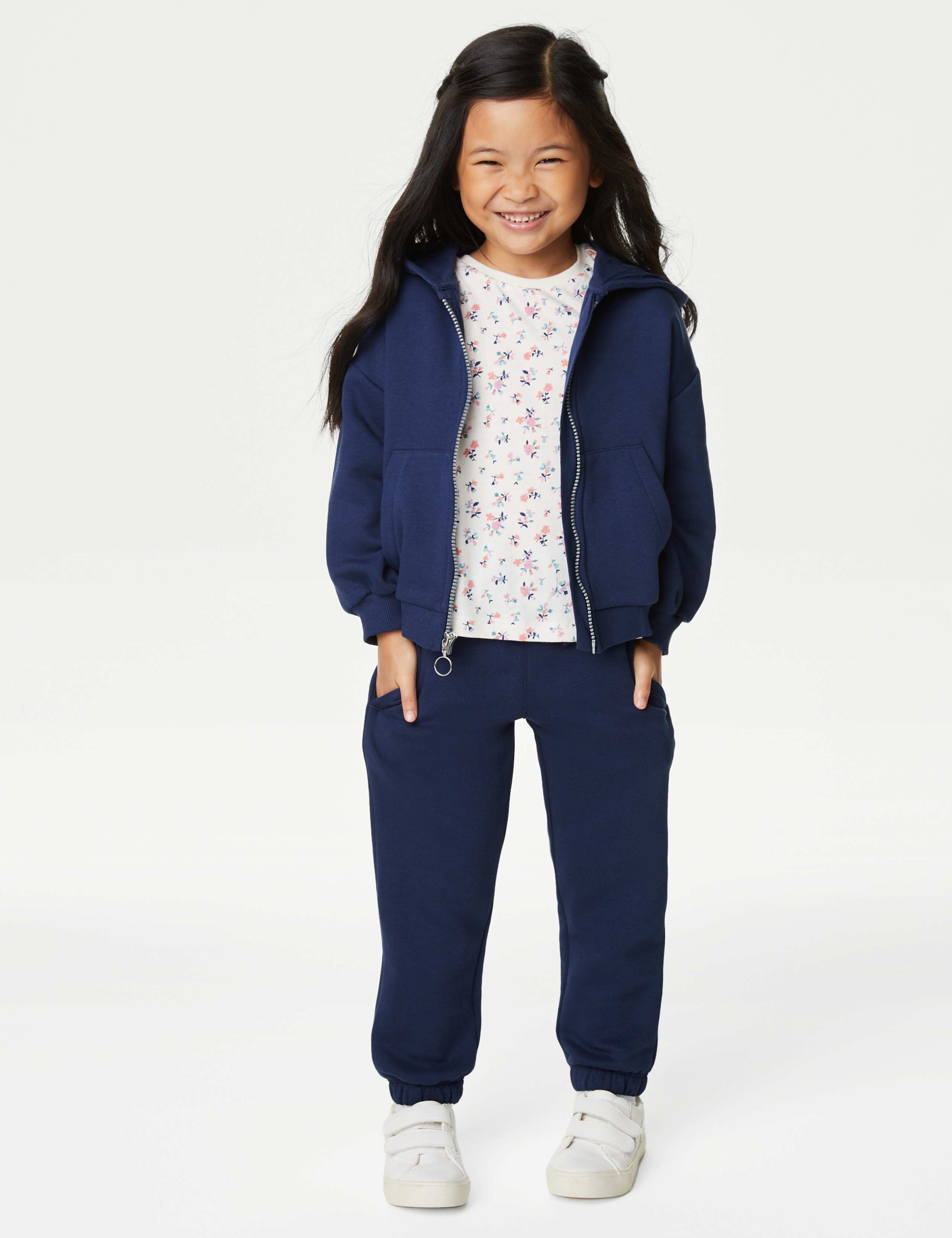 Girls Zip Hoodie & Joggers Outfit 3 of 7