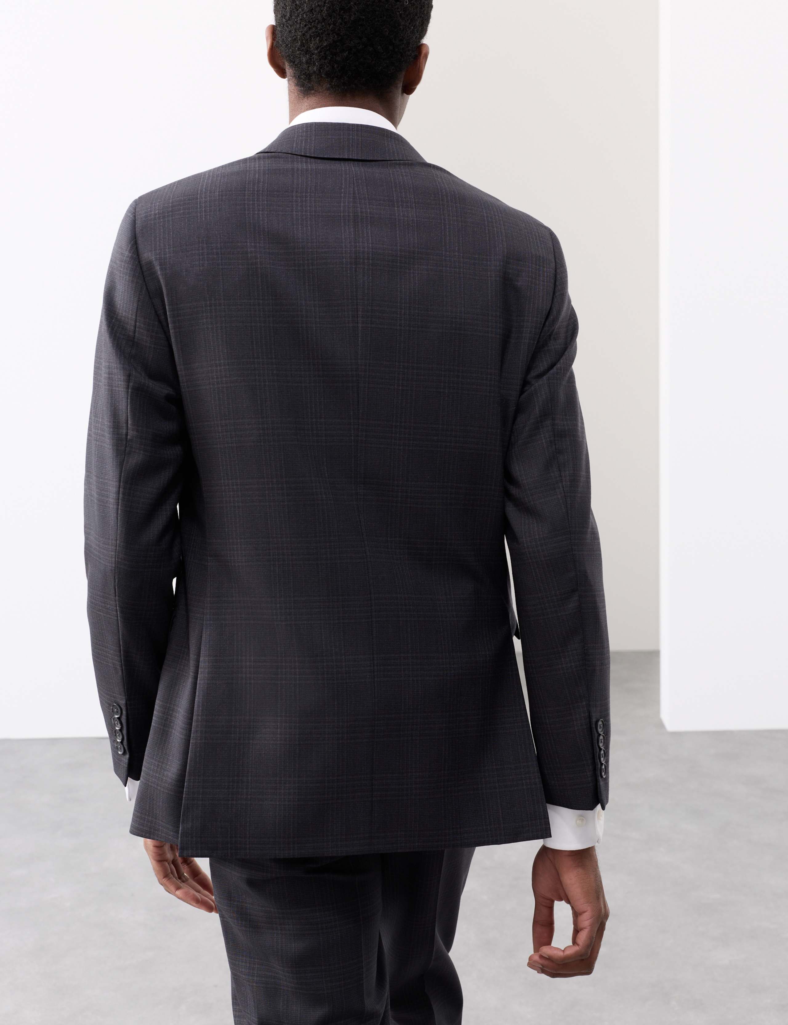 Pure Wool Double Breasted Check Suit 2 of 6