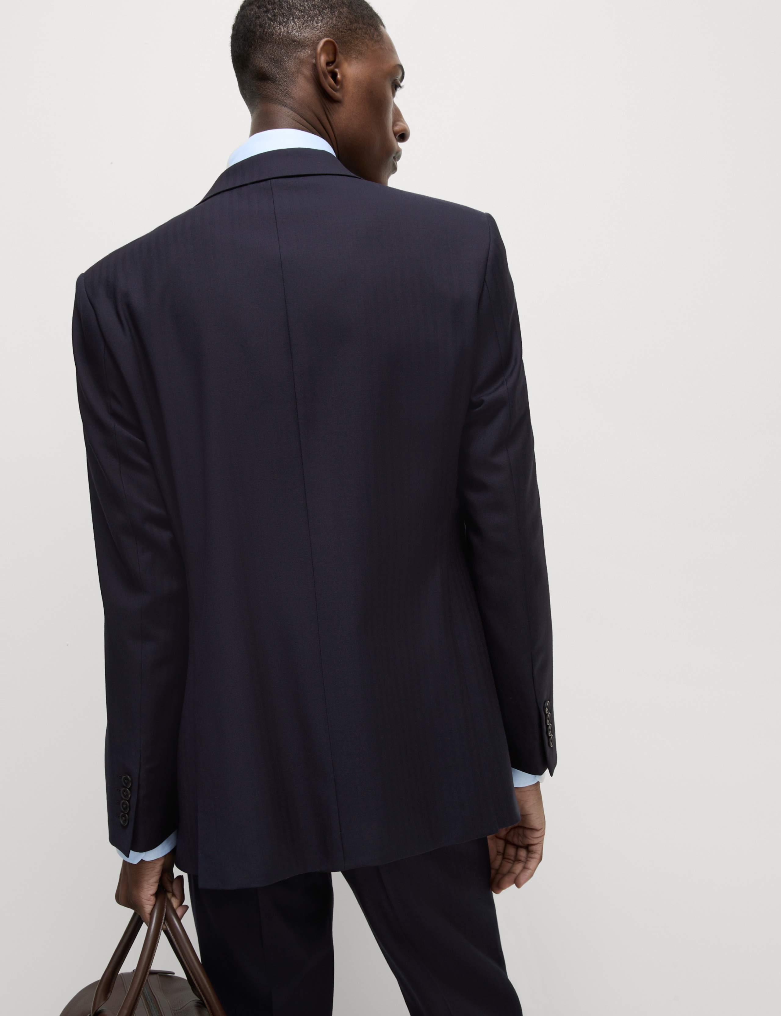 Regular Fit Herringbone Pure Wool Suit 4 of 5