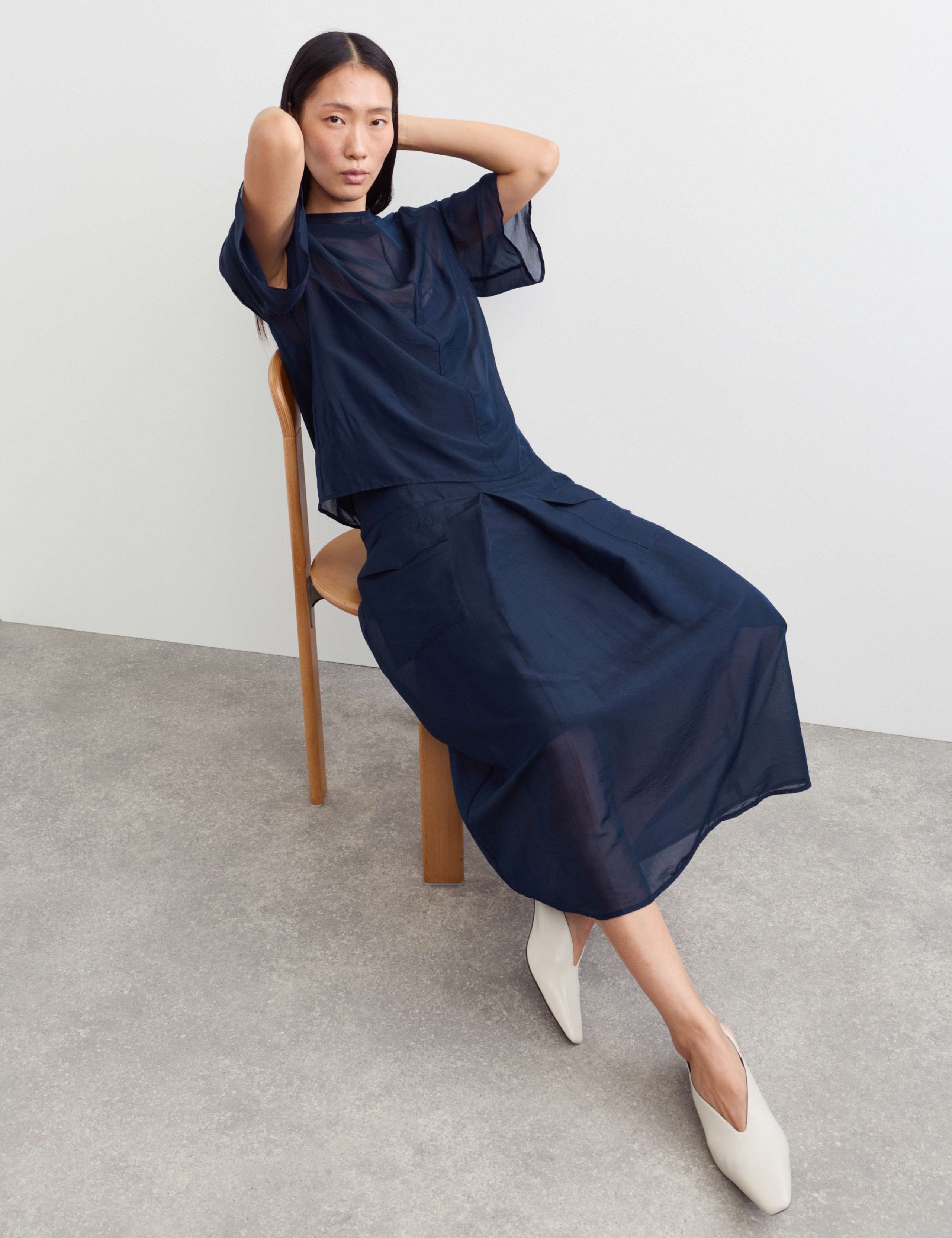 Organza Top & Skirt Set