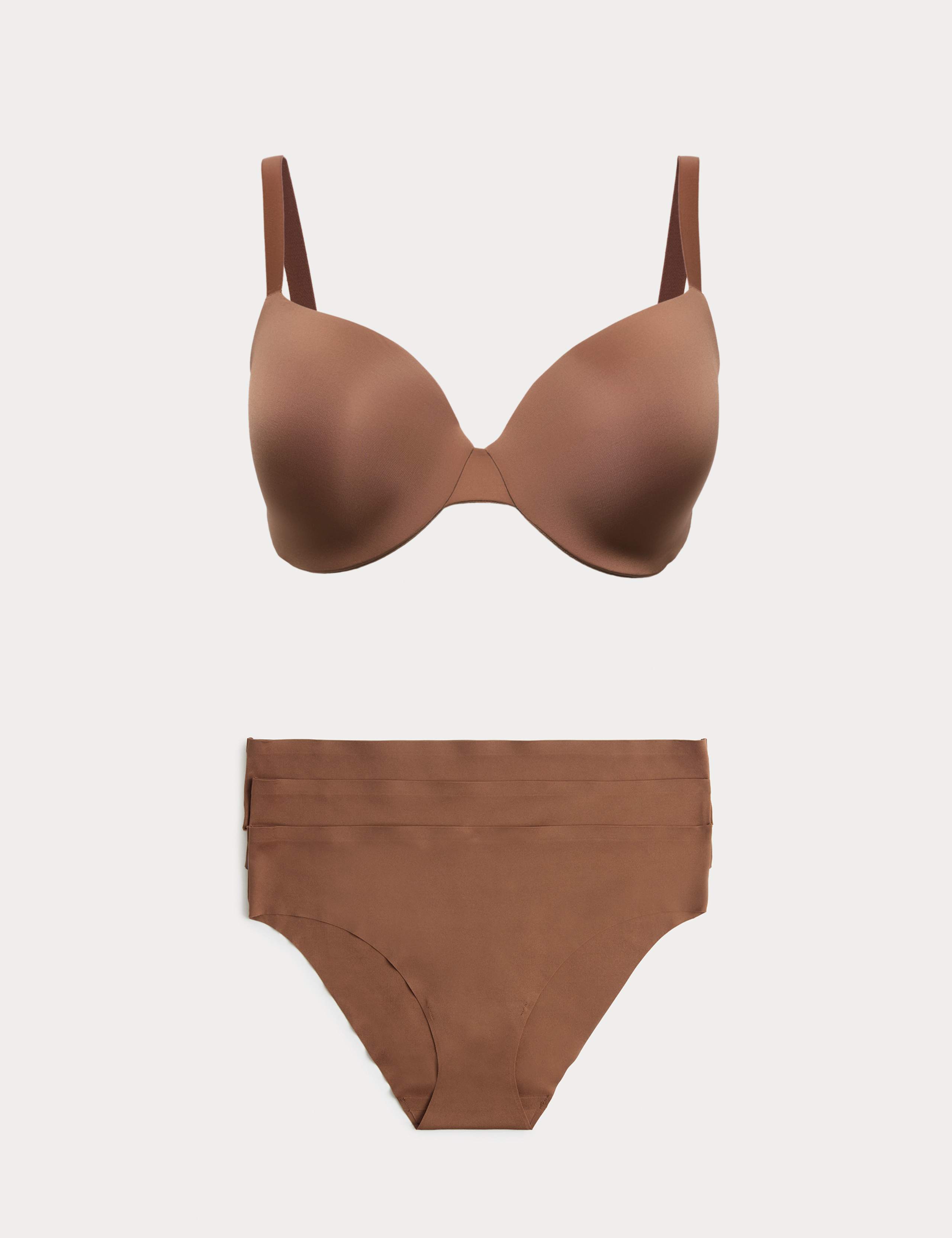Body Invisibles™ Wired Demi Cup Bra Set F+ 1 of 6