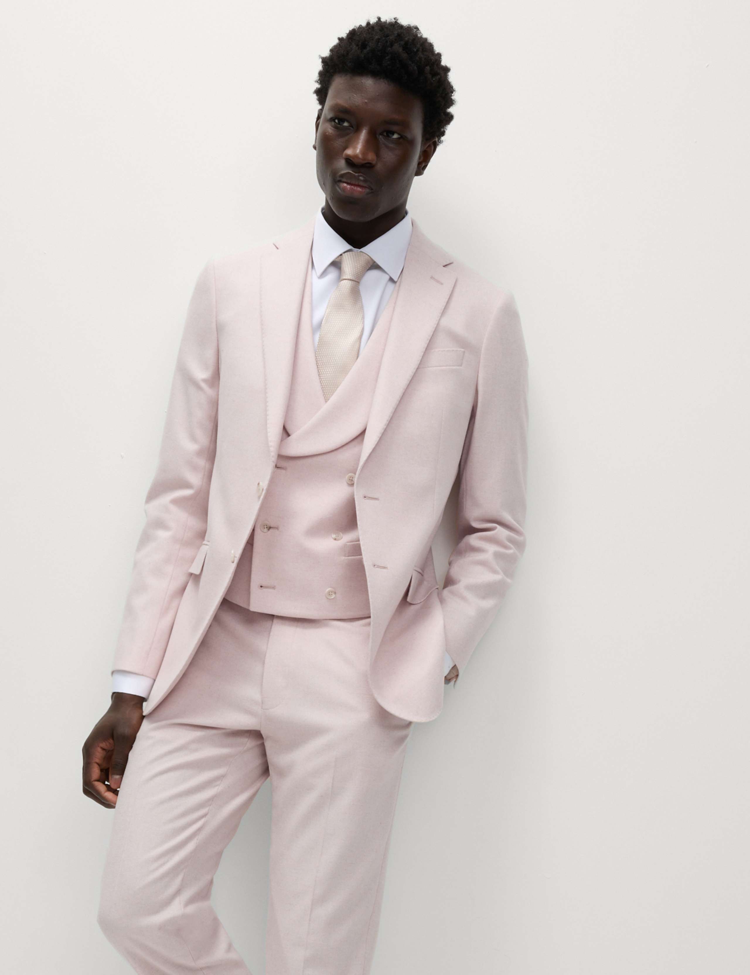 Tailored Fit Wool Rich Tweed Suit