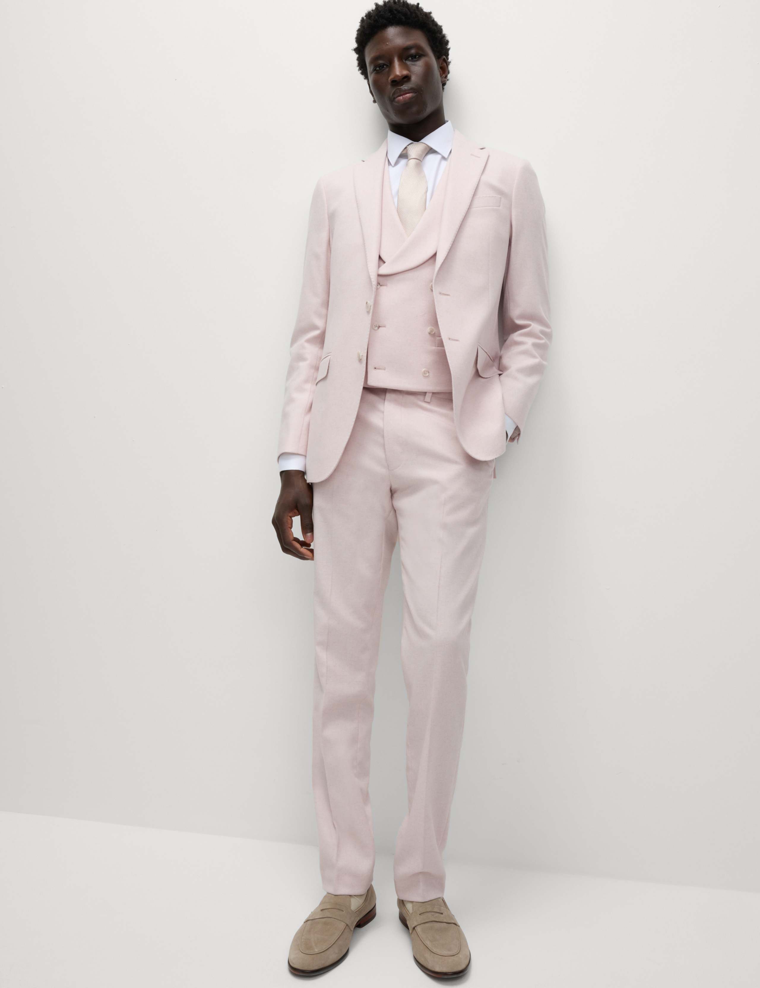 Tailored Fit Wool Rich Tweed Suit 2 of 6