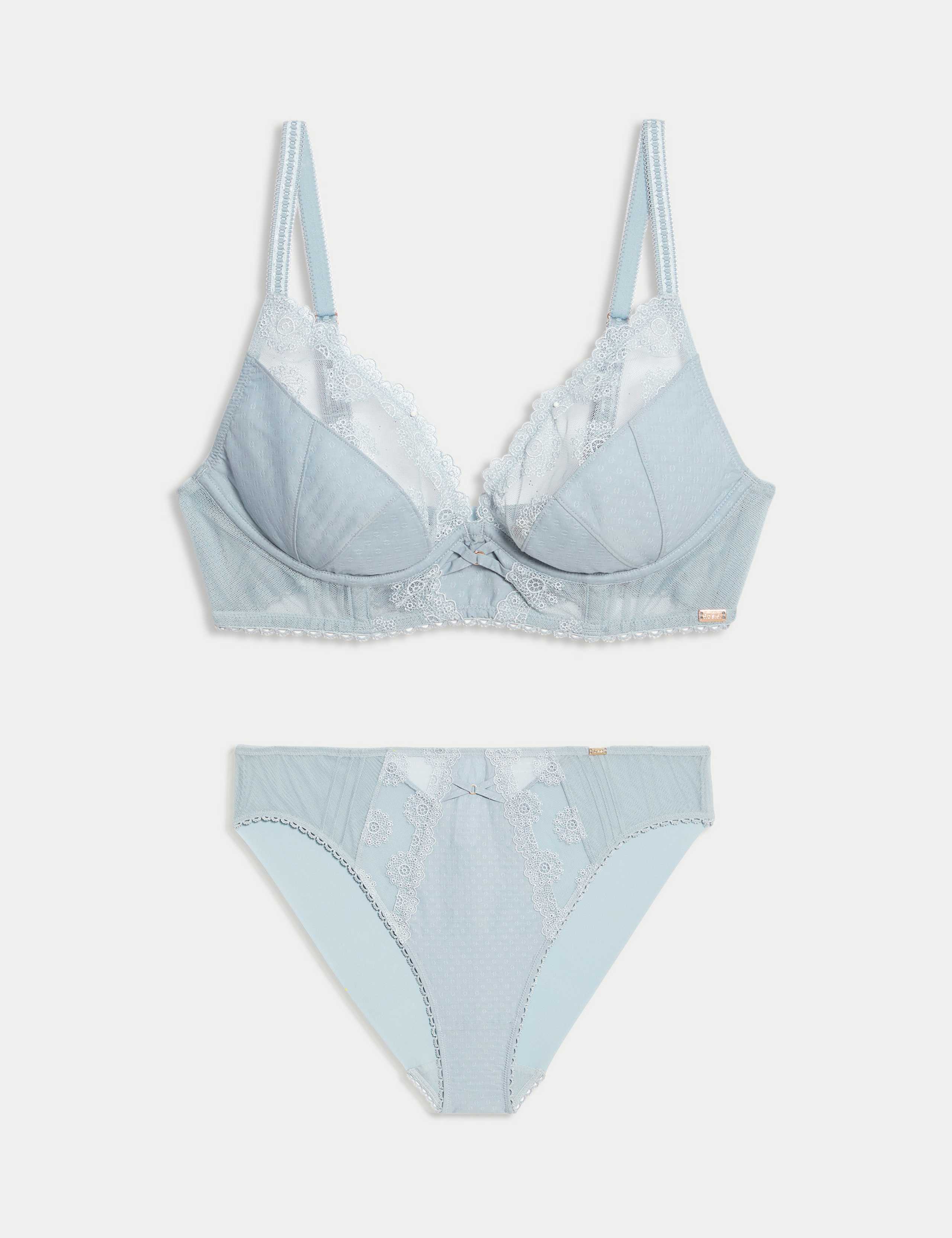 Sweet William Wired Longline Plunge Bra Set A-E 1 of 6