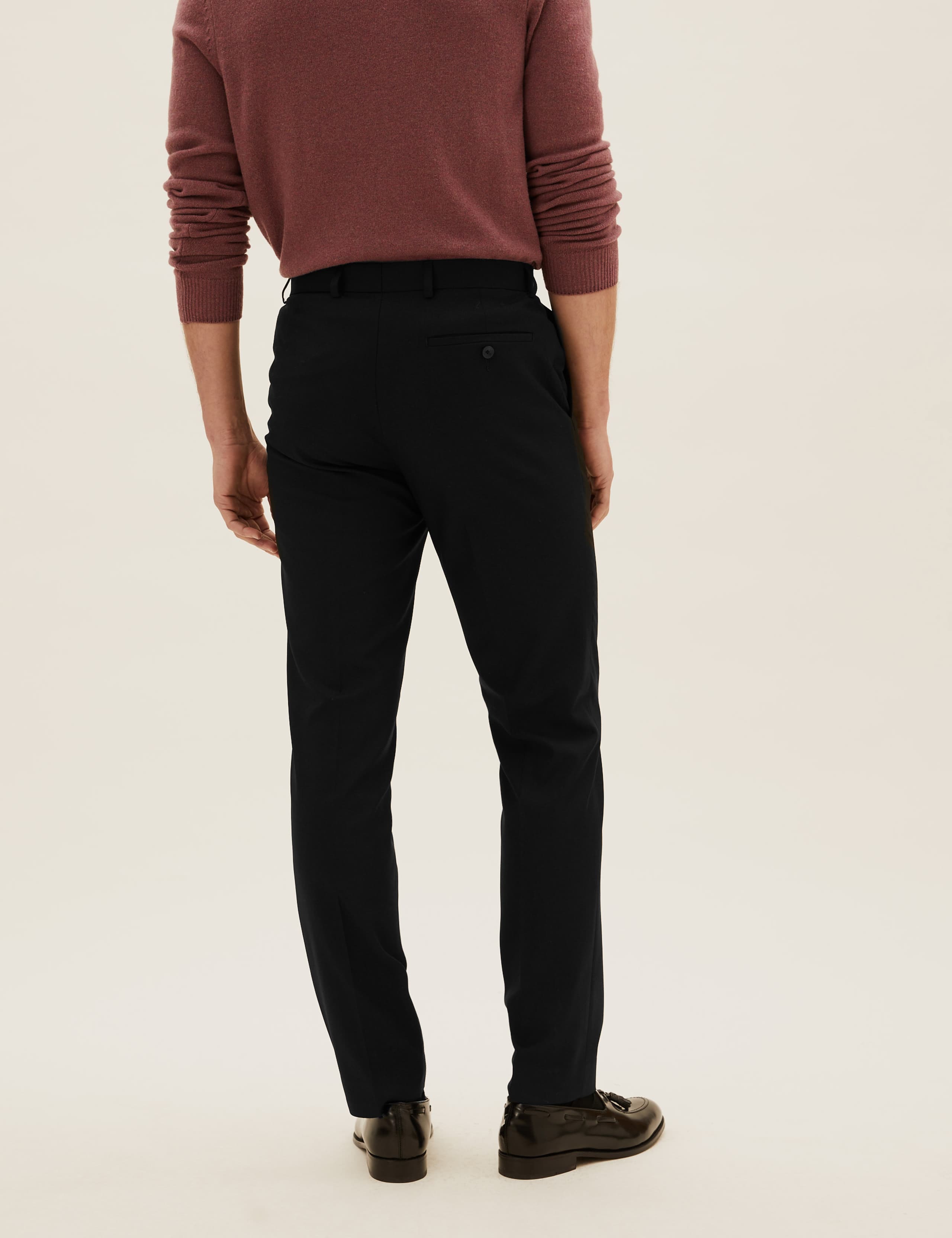 Black Tailored Fit Suit with Stretch 8 of 8