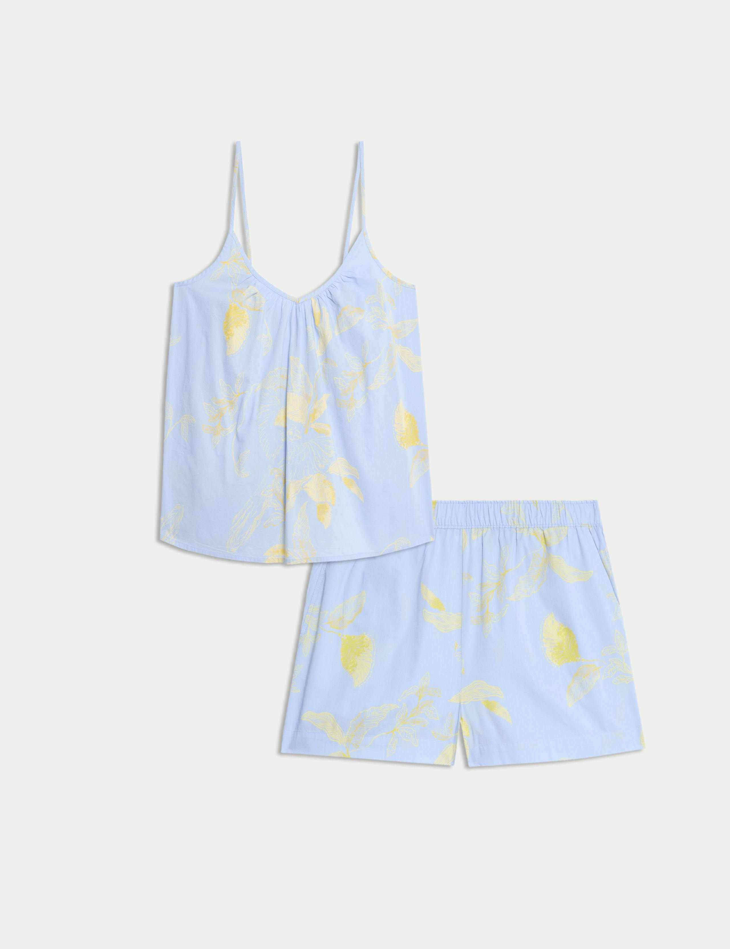 Pure Cotton Printed Cami Top Set 1 of 6