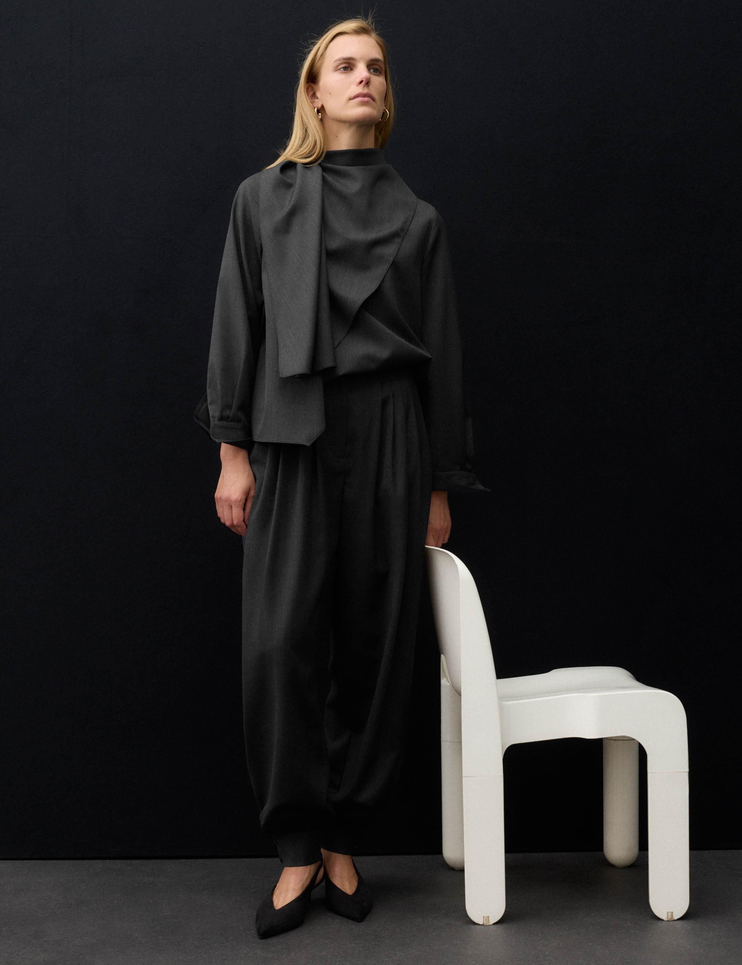 Tailored  Blouse & Trouser Set