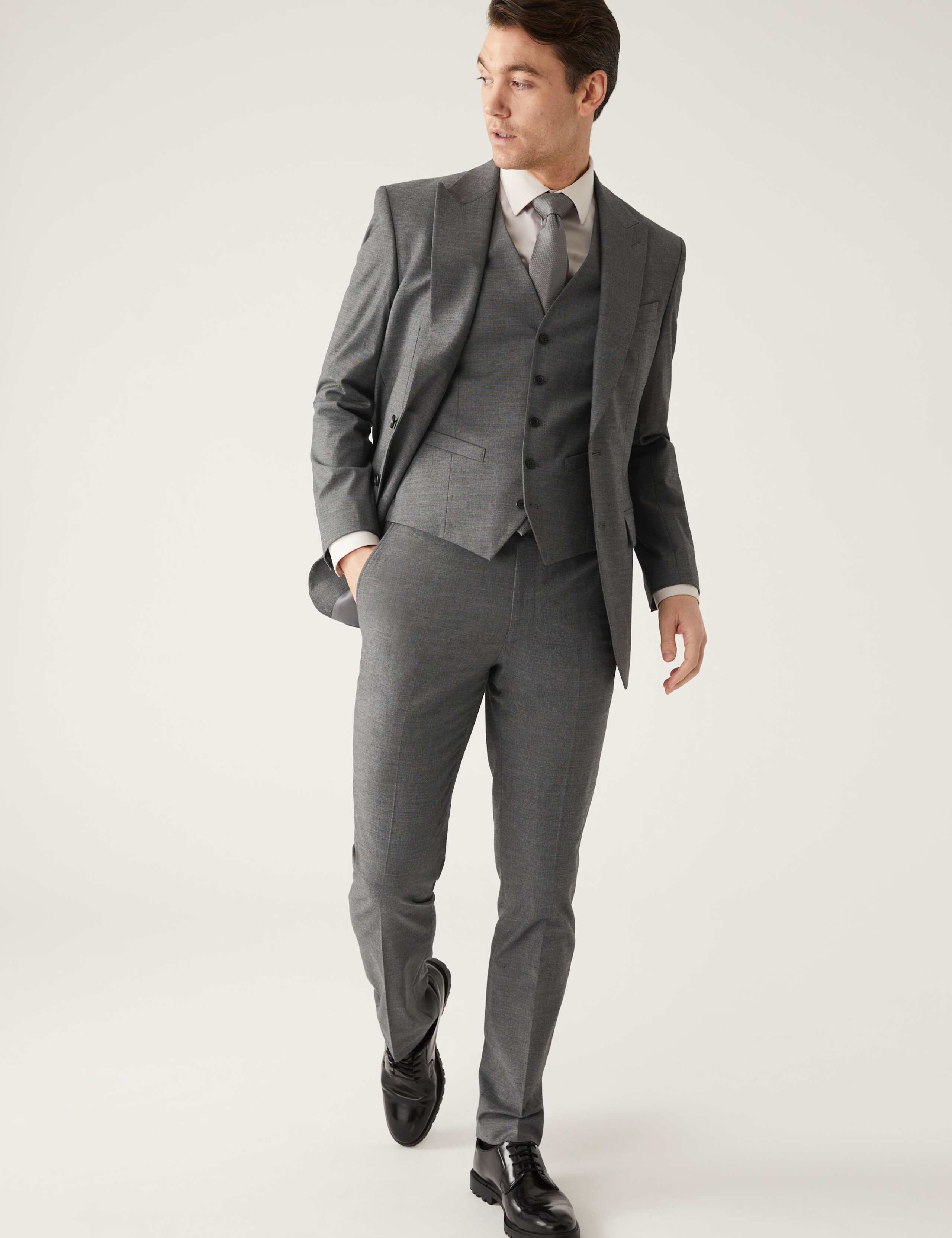 Regular Fit Sharkskin Suit 3 of 6