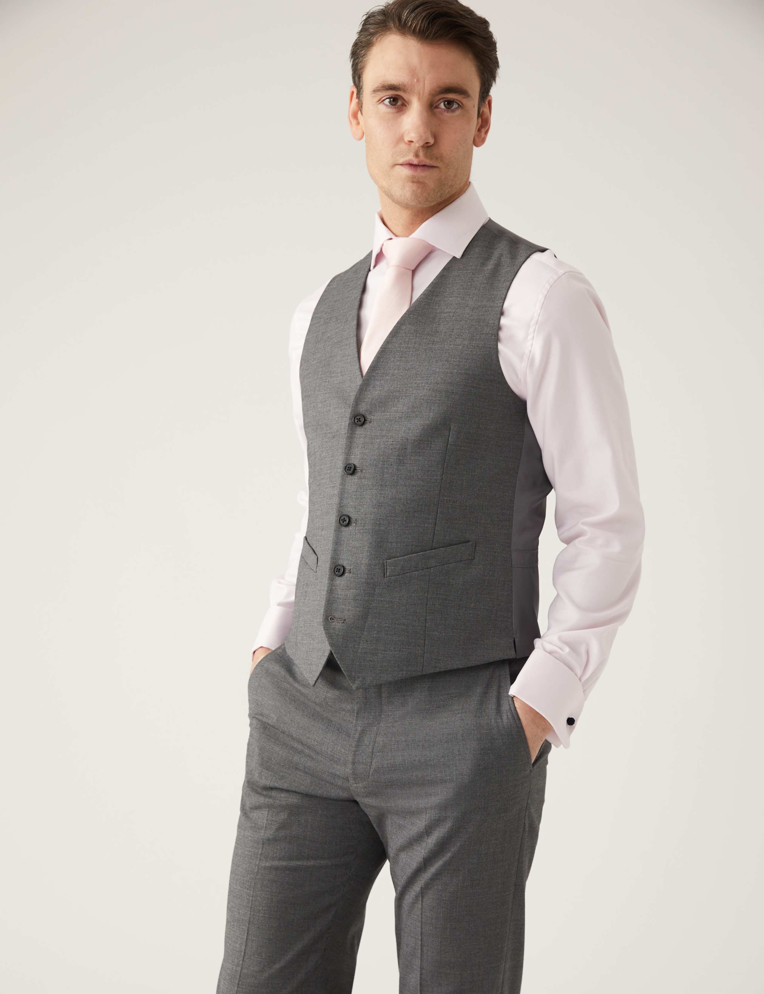 Regular Fit Sharkskin Suit 1 of 6