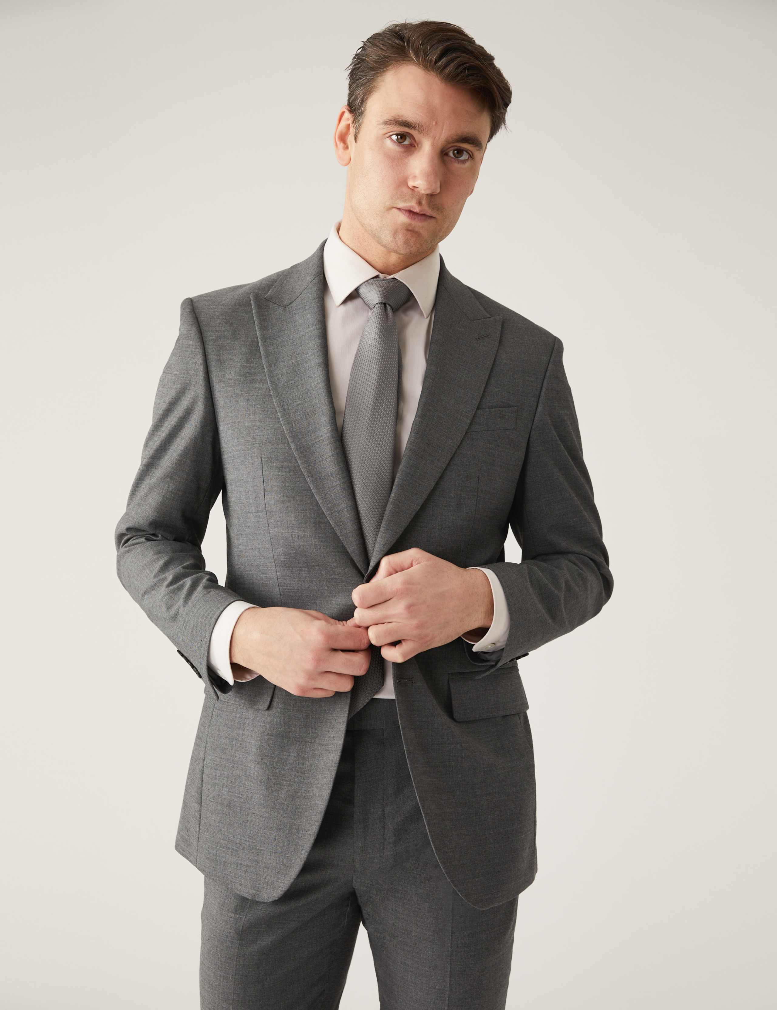 Regular Fit Sharkskin Suit 4 of 6