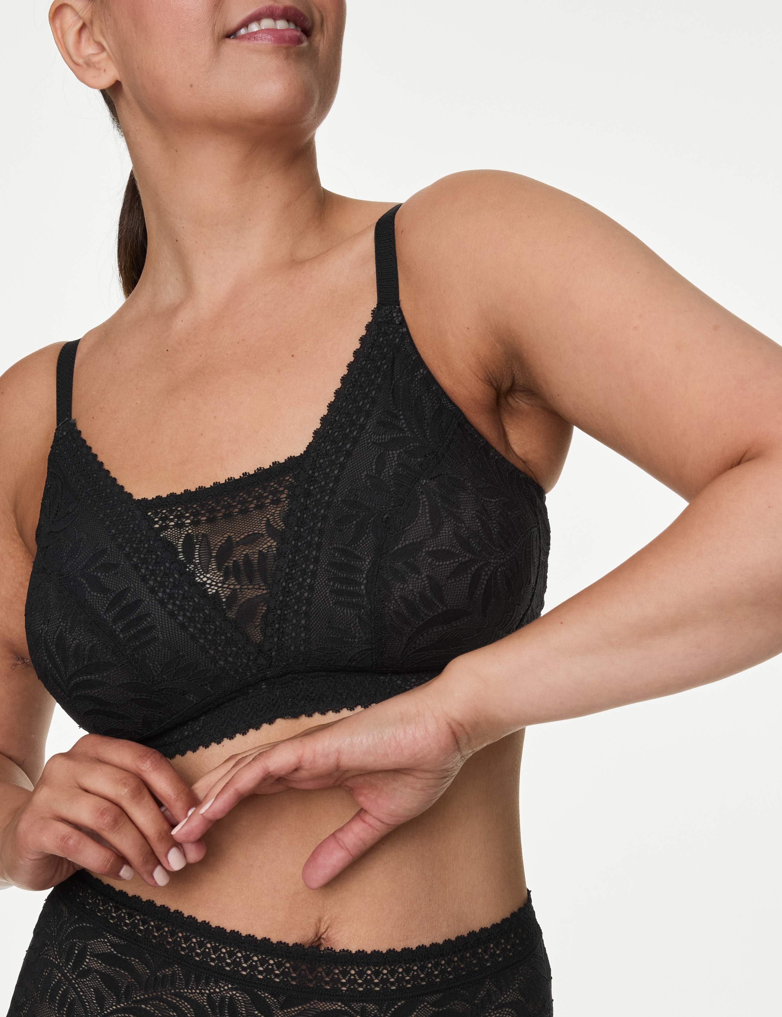 Flexifit™ Lace Non Wired Post Surgery Bra Set  A-E 1 of 4