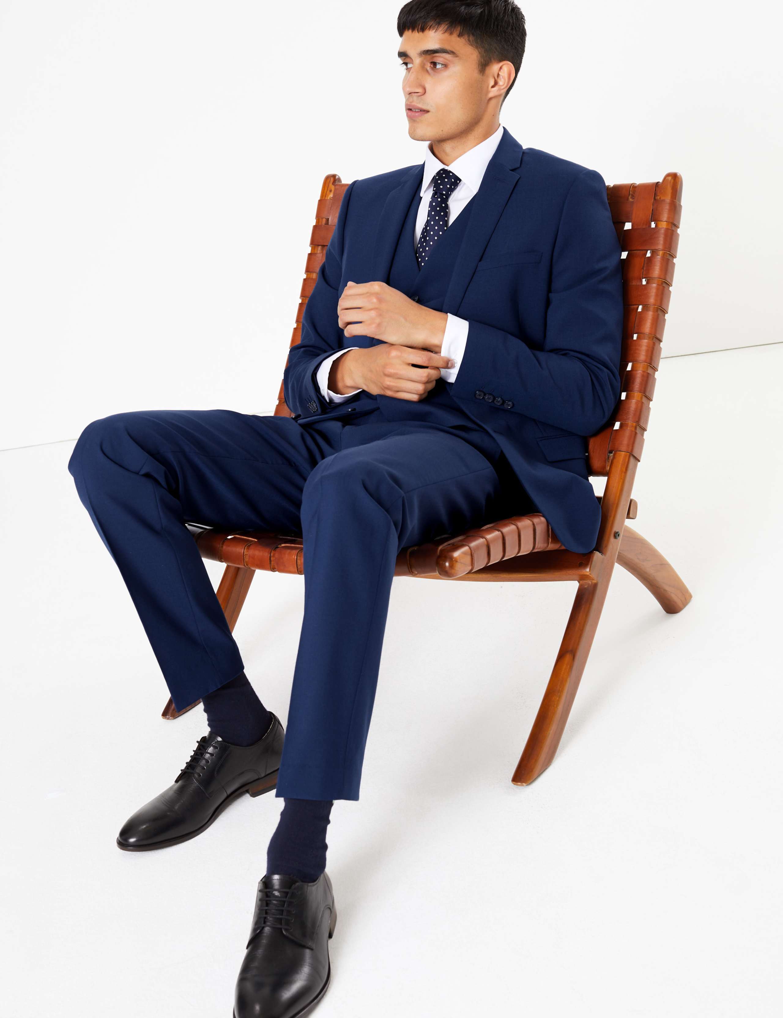 The Ultimate Blue Skinny Fit 3 Piece Suit 3 of 7