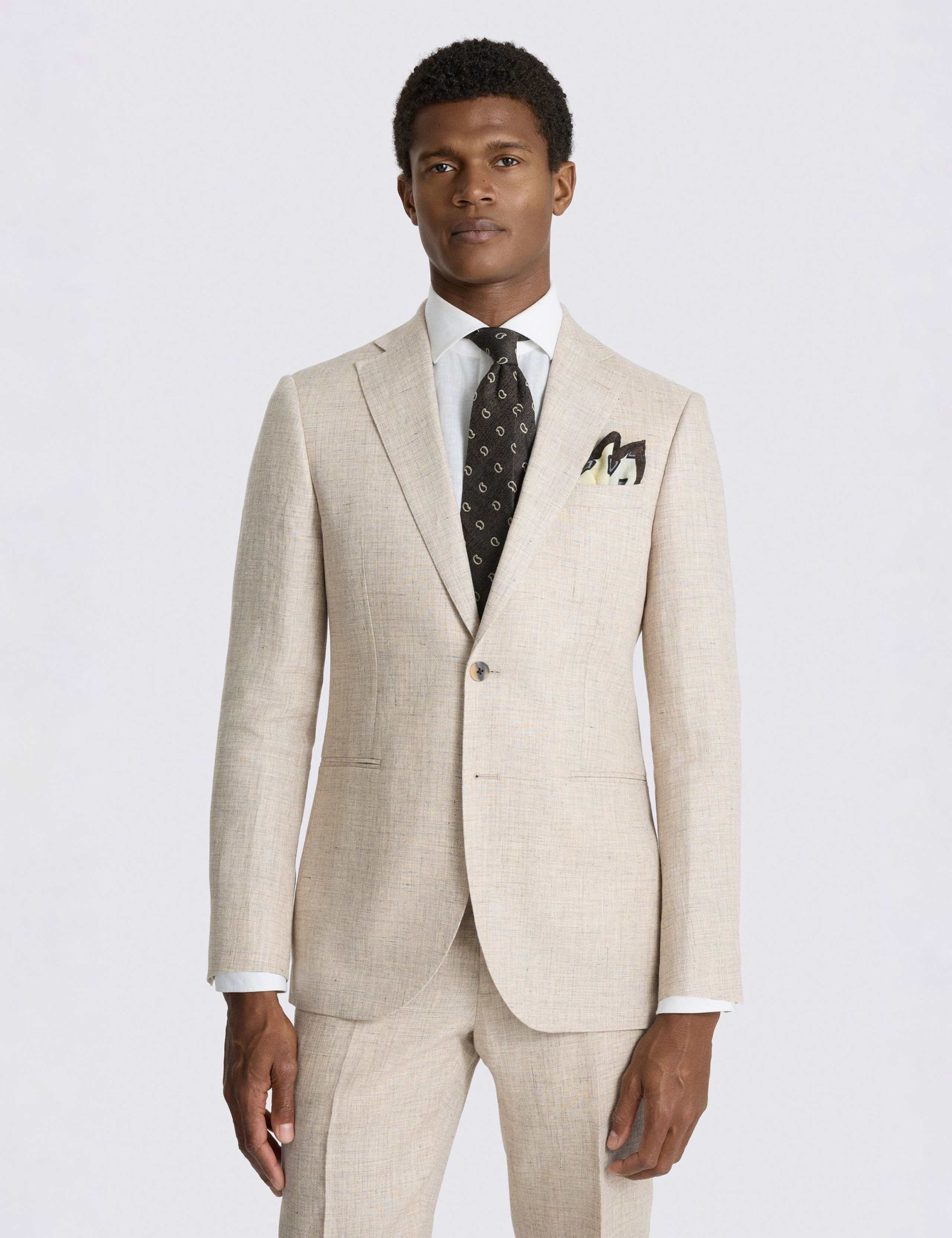 Slim Fit Pure Linen Suit