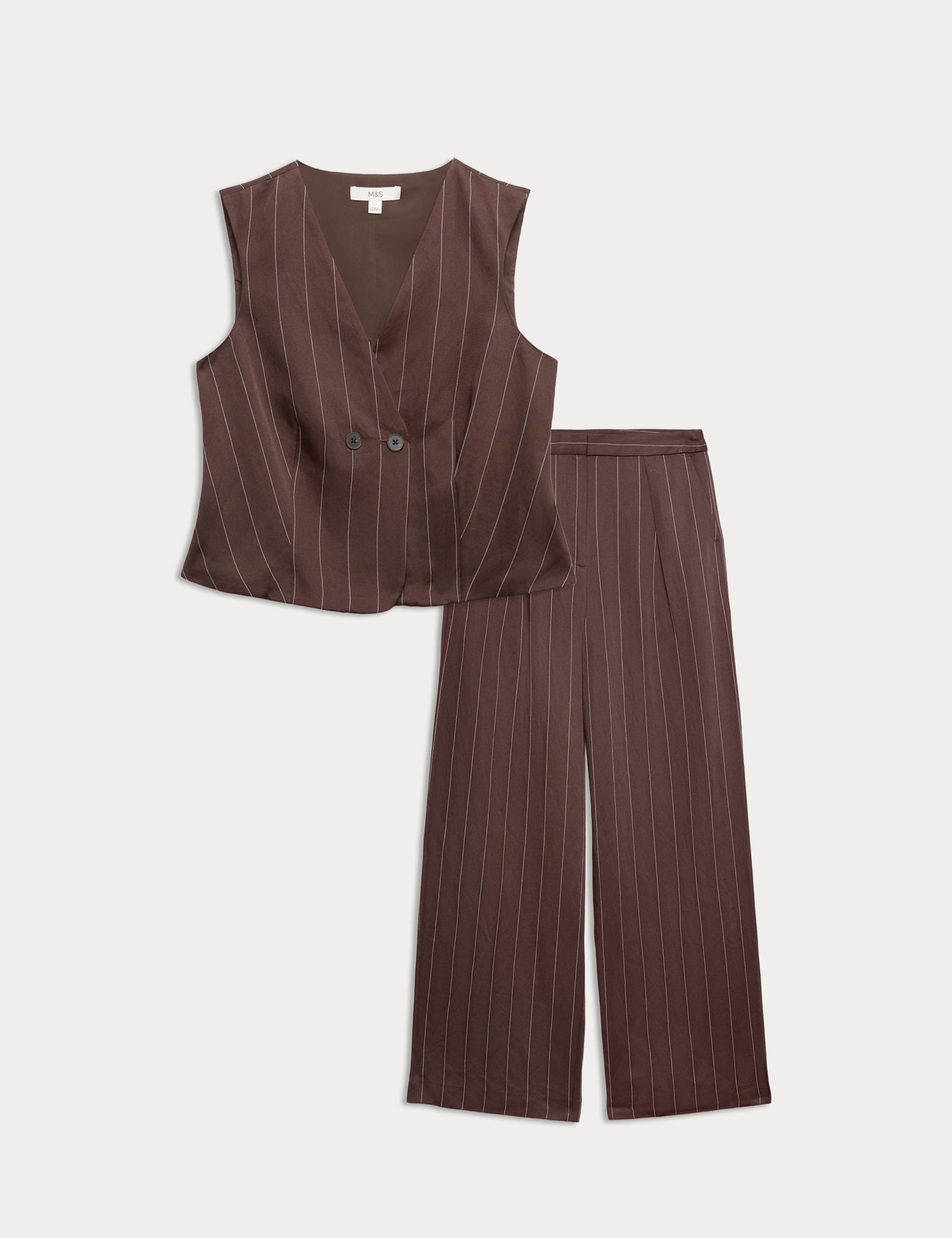 Pinstripe Waistcoat & Trousers Set 1 of 6