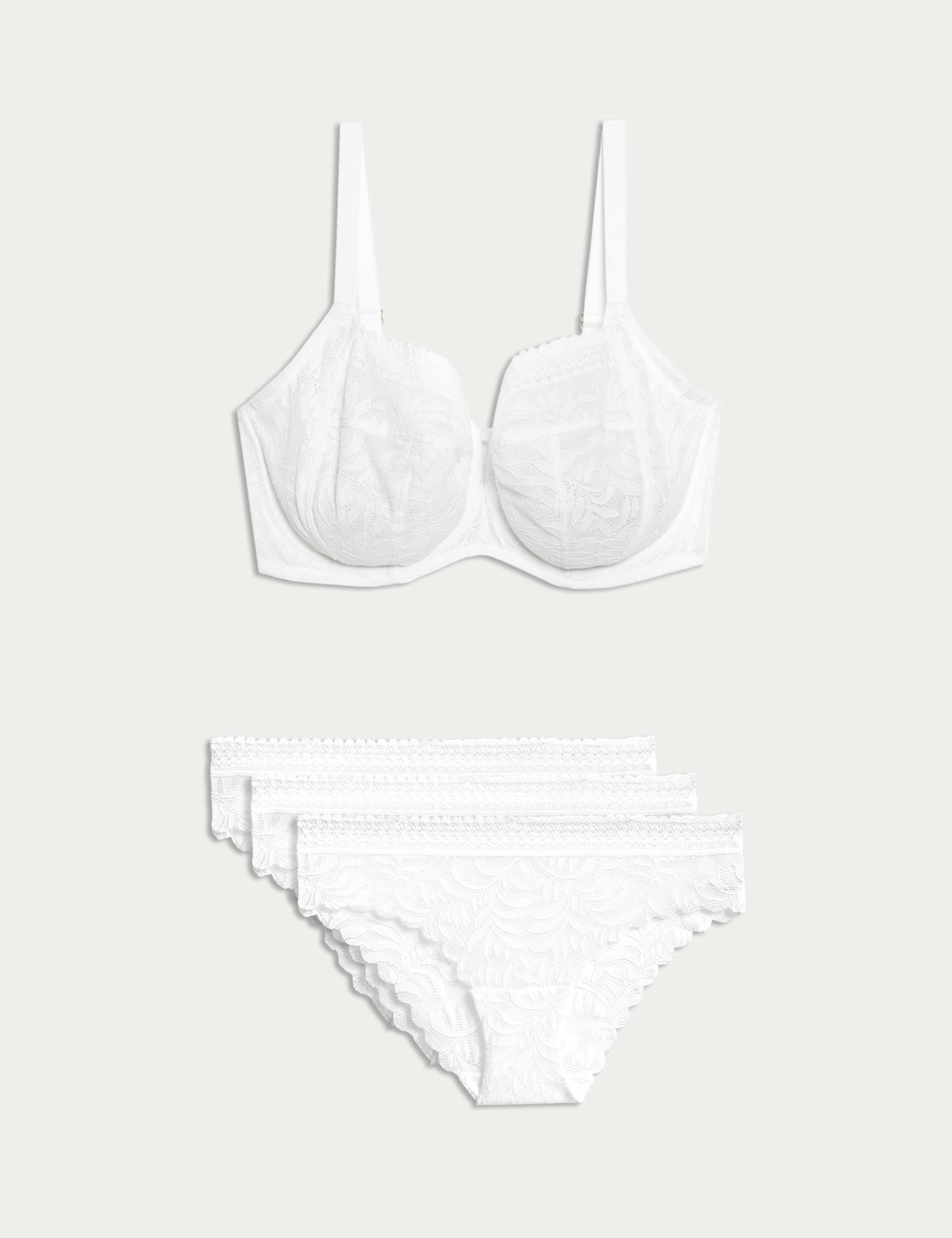 Flexifit™ Lace Wired Max Support Bra Set F-H 1 of 6