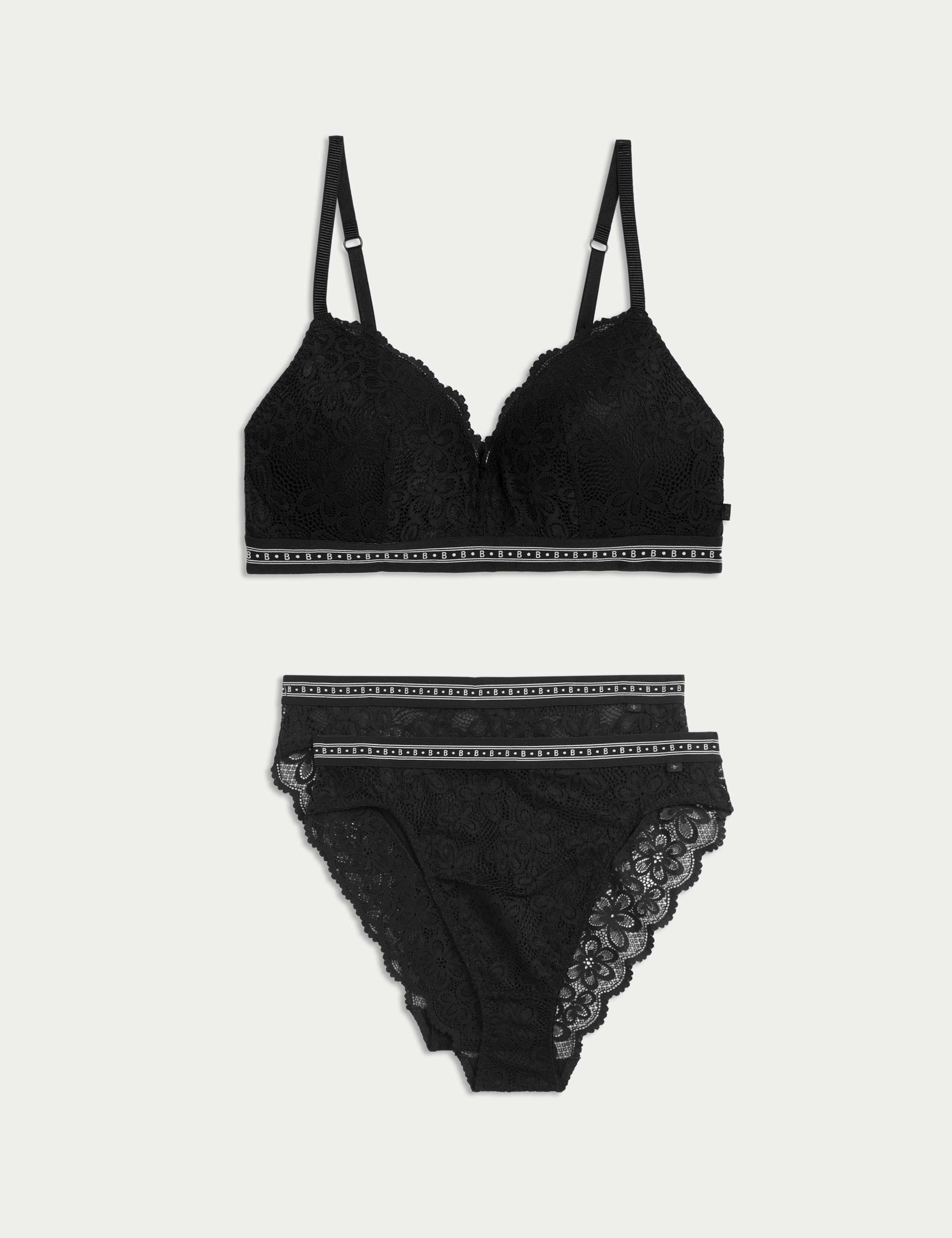 Cleo Lace Non Wired Push Up Bra Set A-E 1 of 6