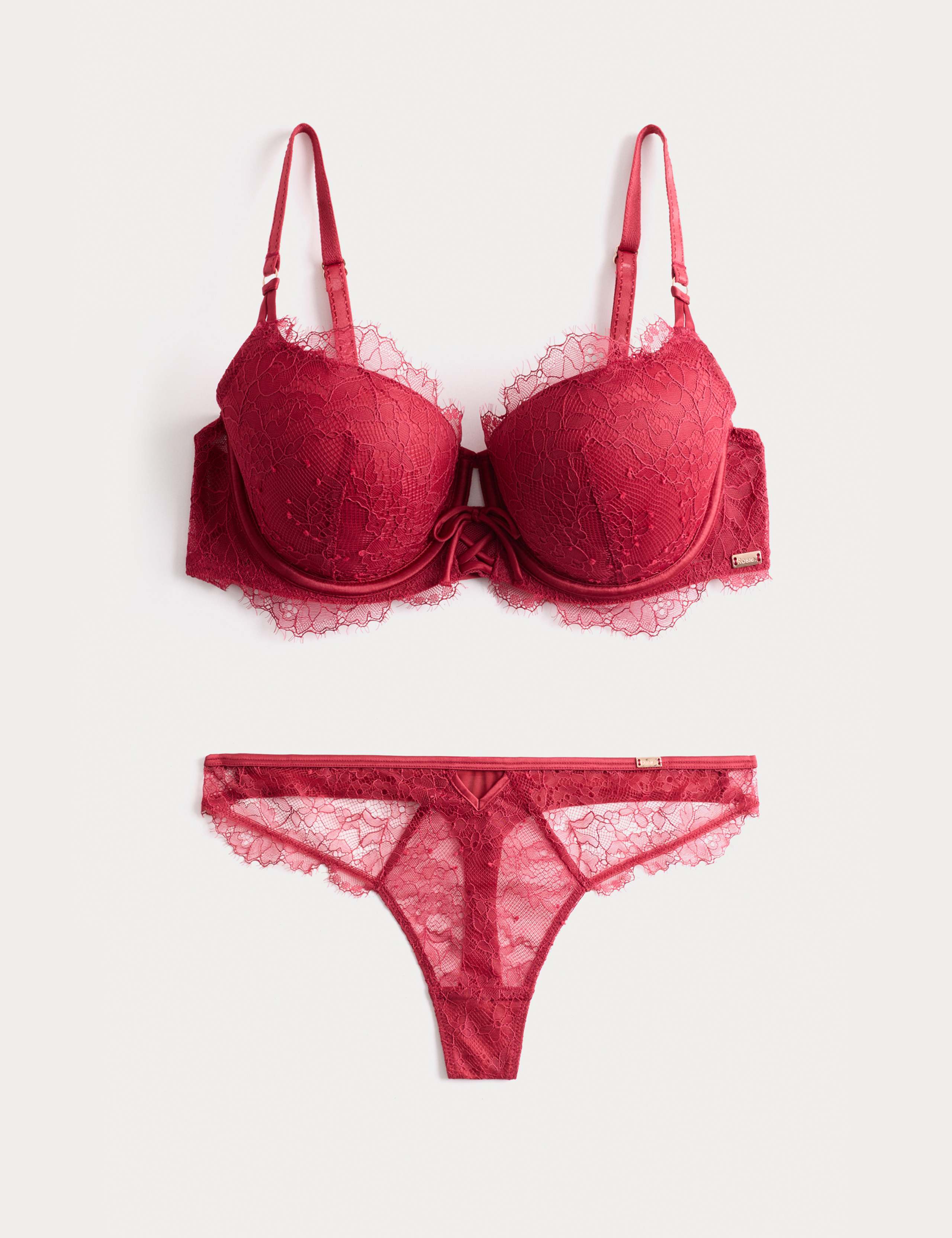 Forget Me Not Wired Balcony Bra Set A-E 1 of 6