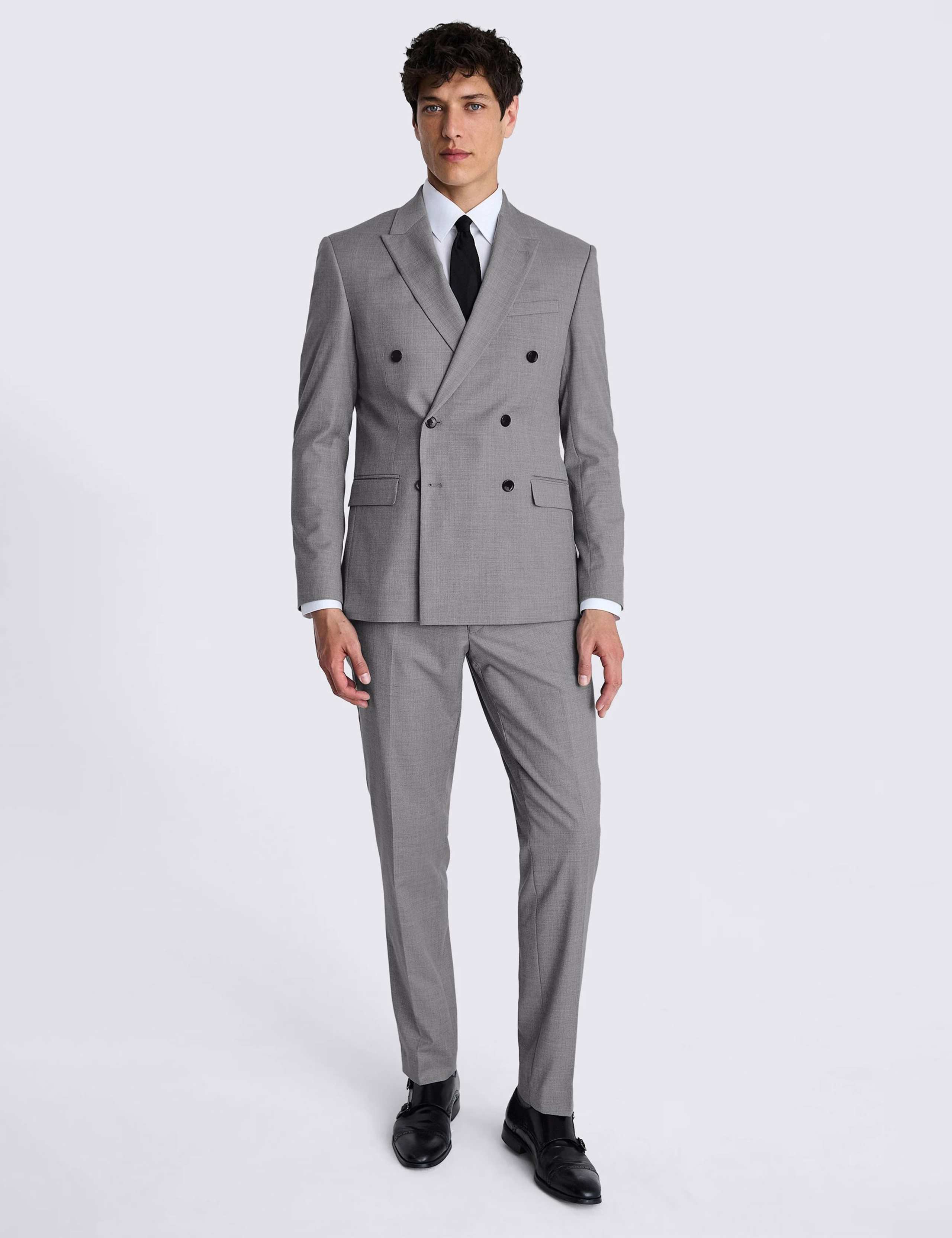 3 Piece Slim Fit Stretch Double Breasted Suit