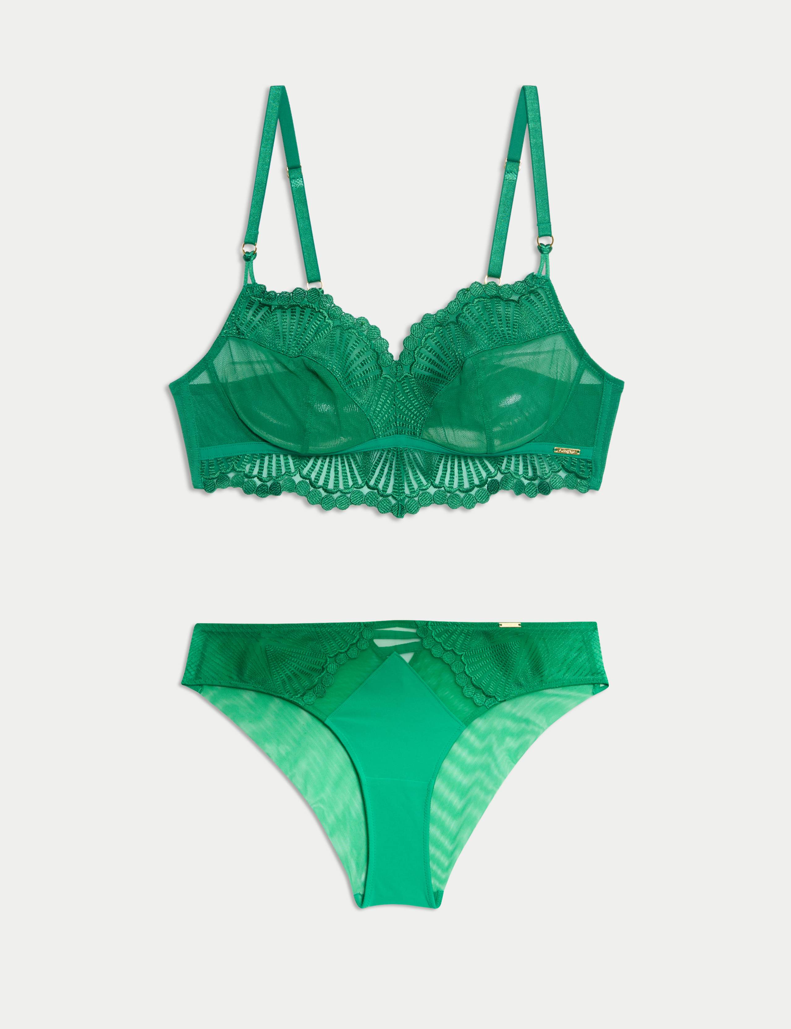 Leon Embroidery Non Wired Bralette Set A-E 1 of 6