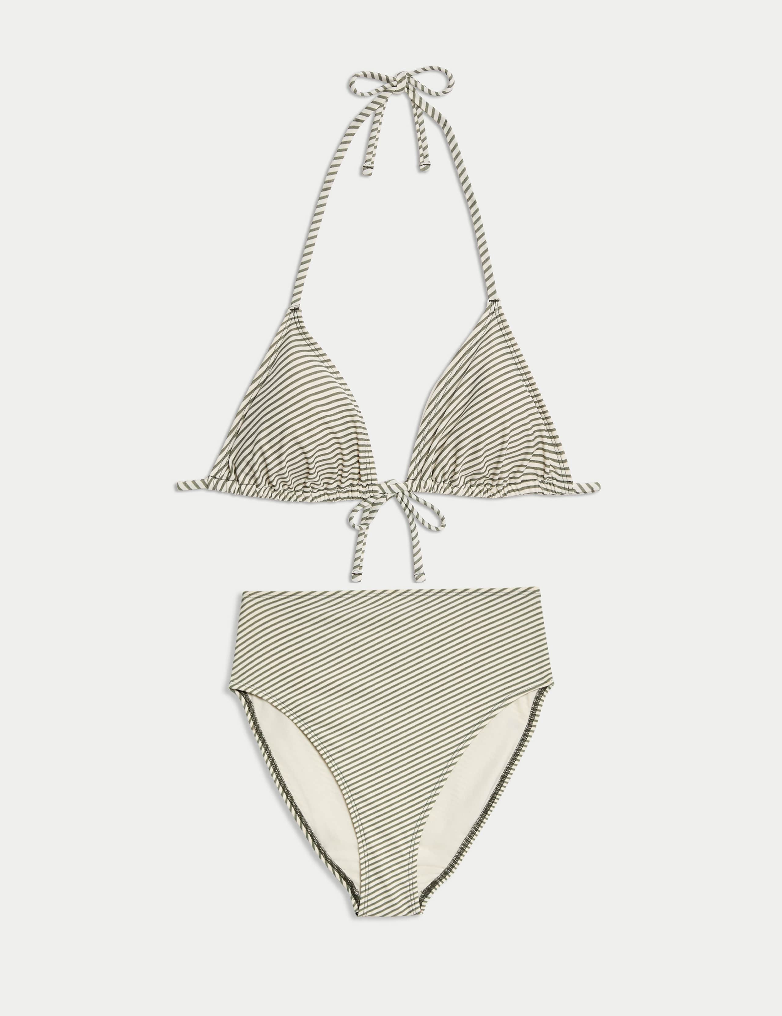 Printed Halterneck Triangle Bikini Set 1 of 6