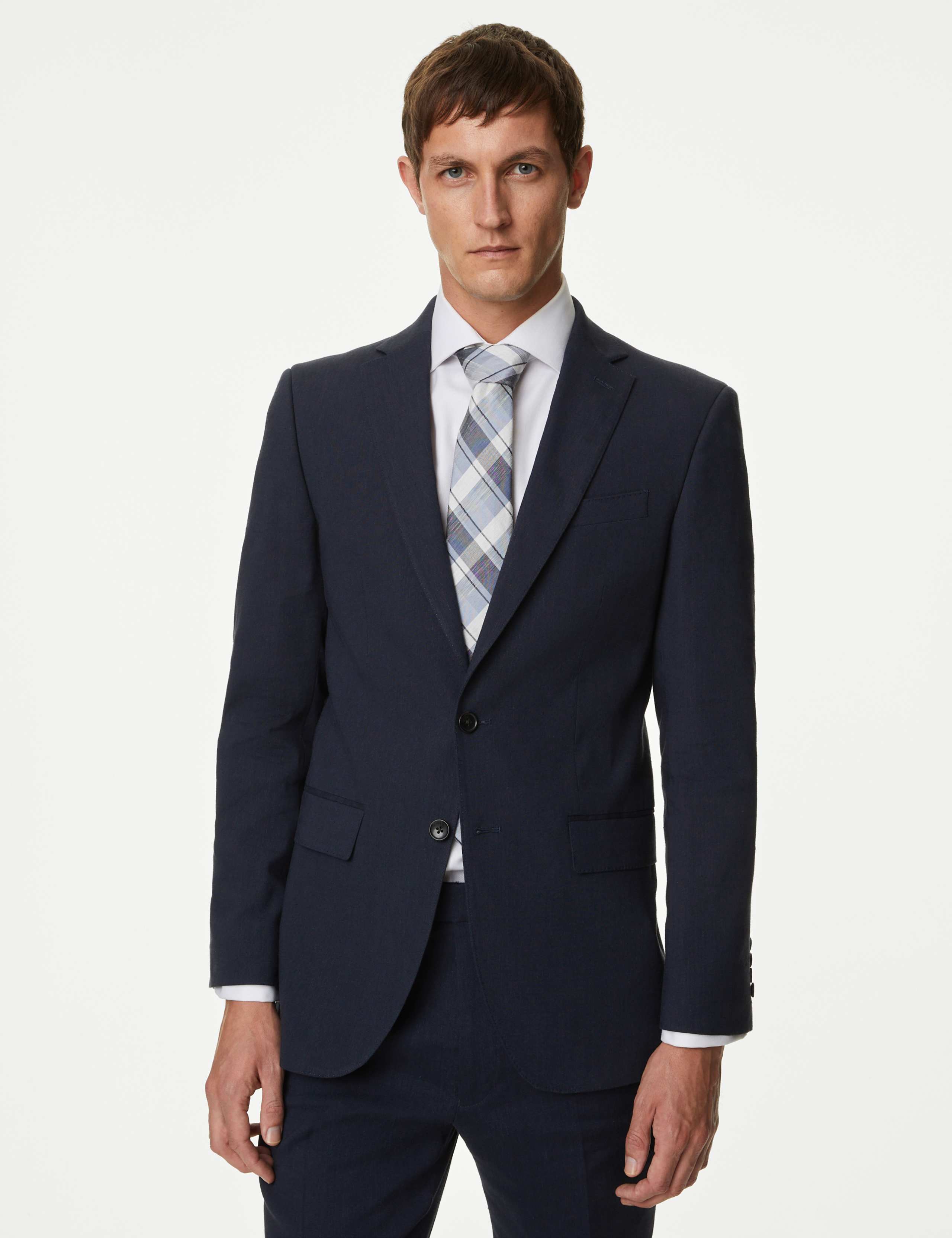 Tailored Fit Italian Linen Miracle™ Suit 1 of 6