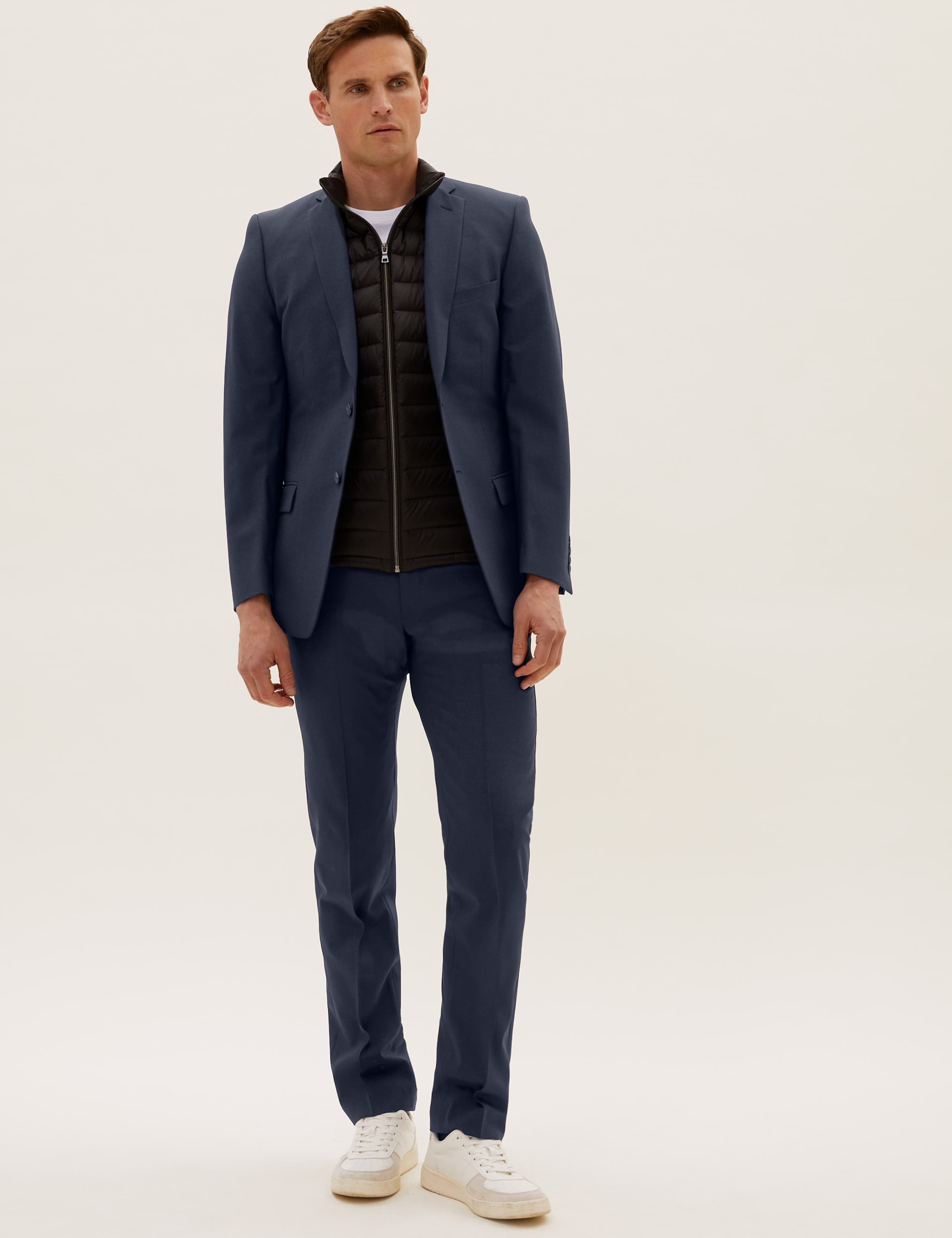 The Ultimate Navy Slim Fit Wool Blend Suit 3 of 8