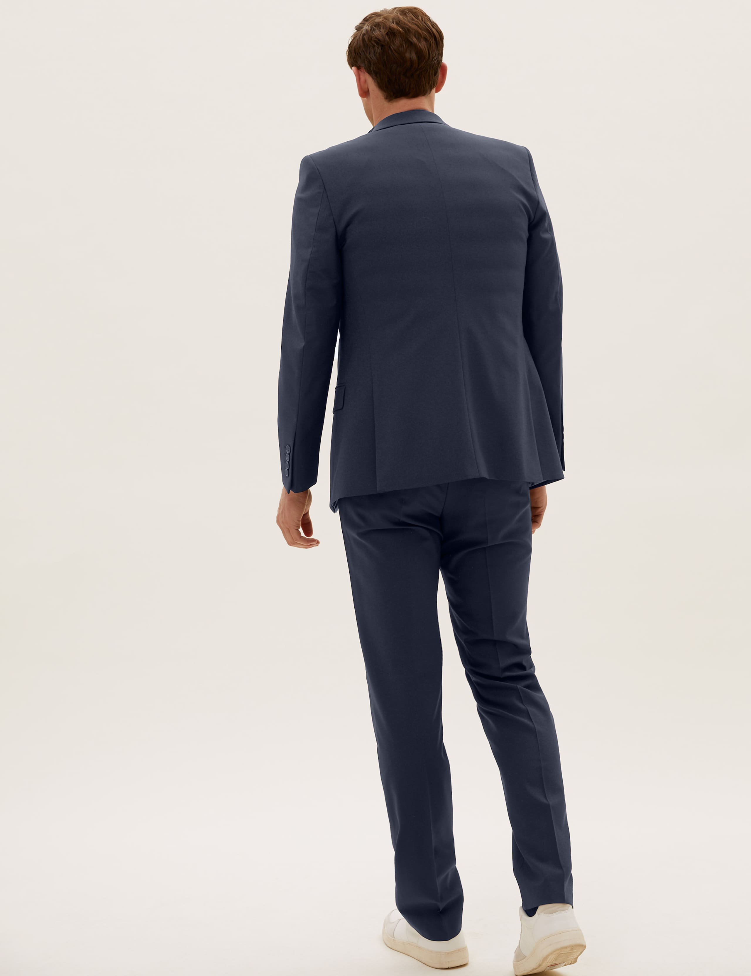 The Ultimate Navy Slim Fit Wool Blend Suit 2 of 8
