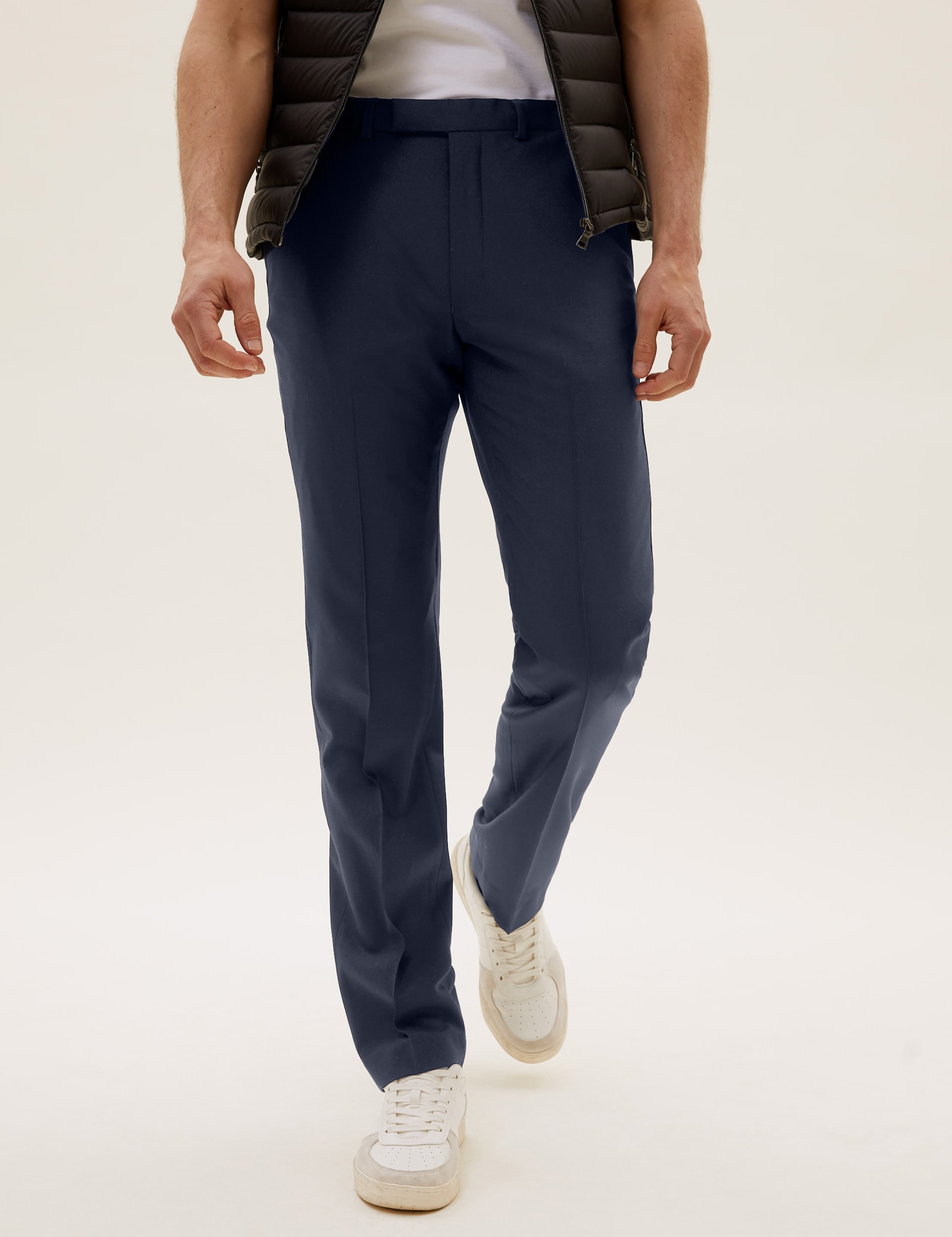 The Ultimate Navy Slim Fit Wool Blend Suit 7 of 8