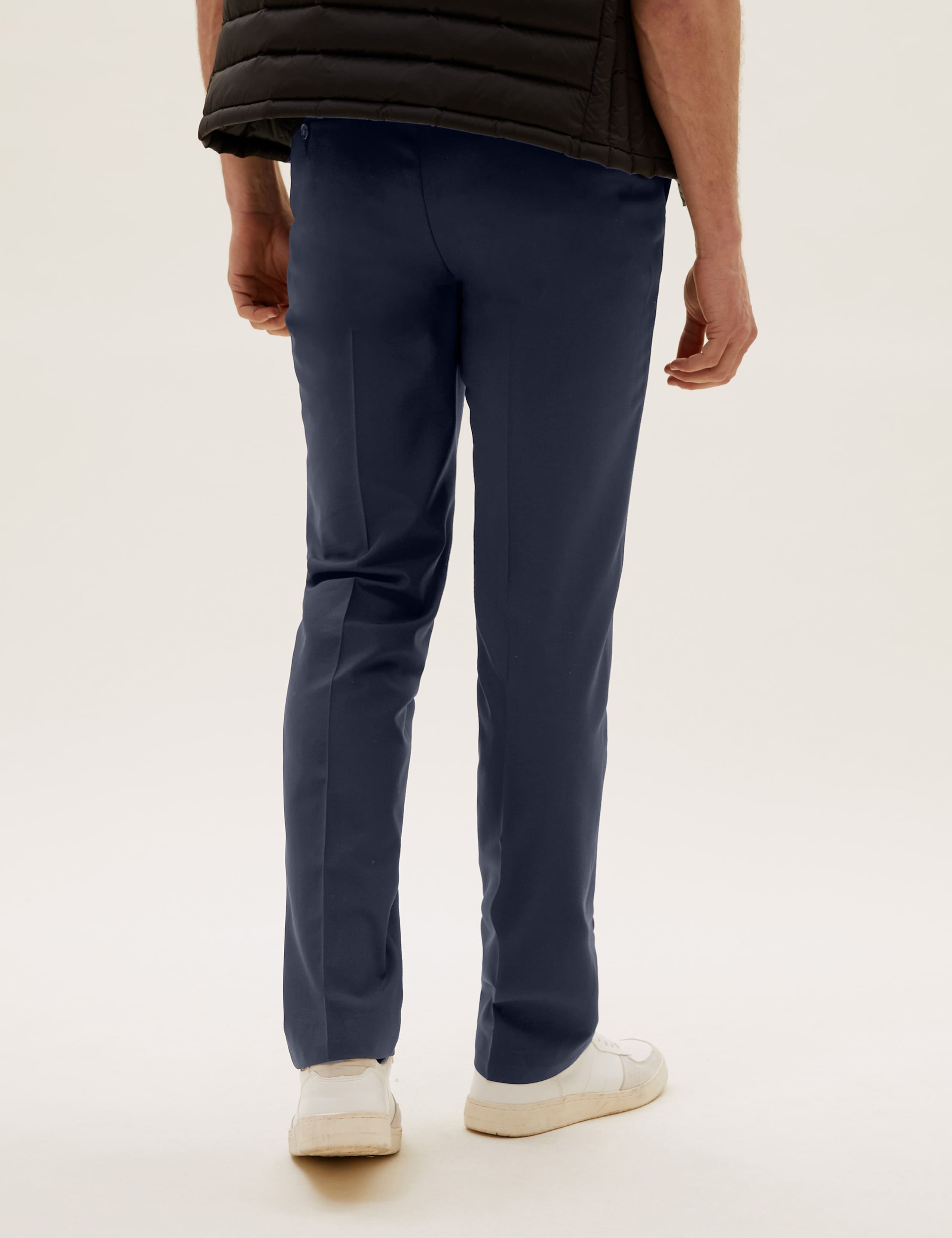 The Ultimate Navy Slim Fit Wool Blend Suit 8 of 8