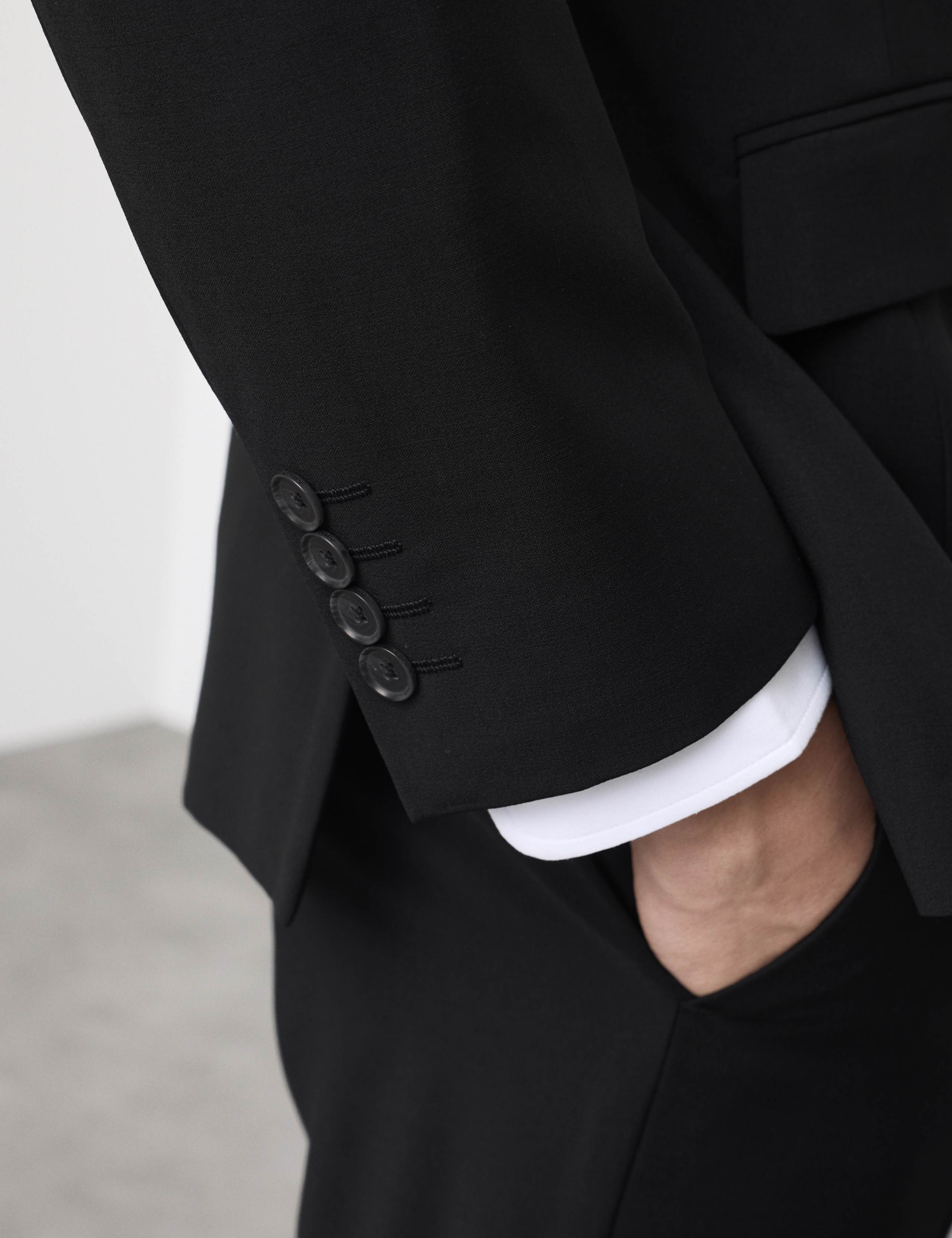 3 Piece Slim Fit Wool Blend Stretch Suit 6 of 6