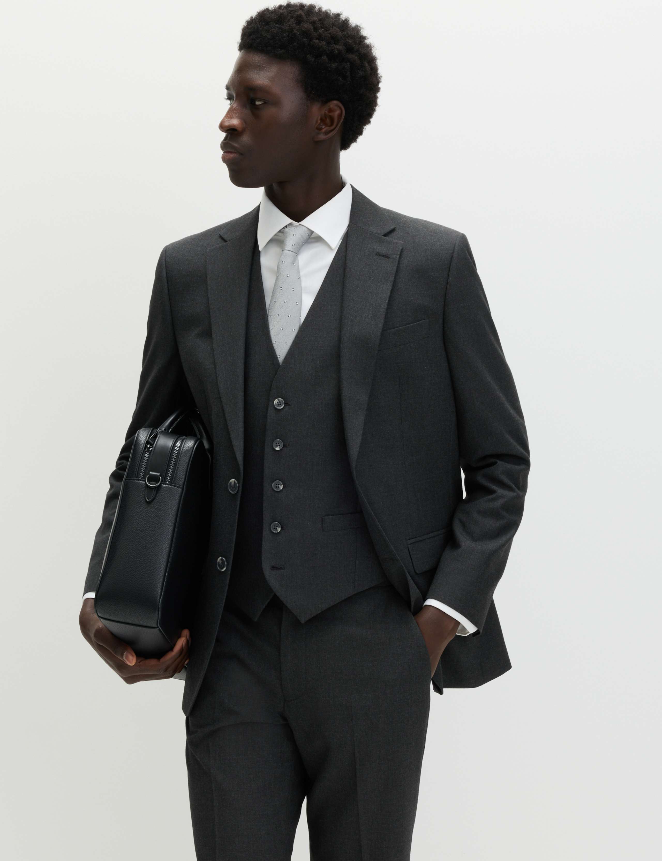 Regular Fit Machine Washable Suit