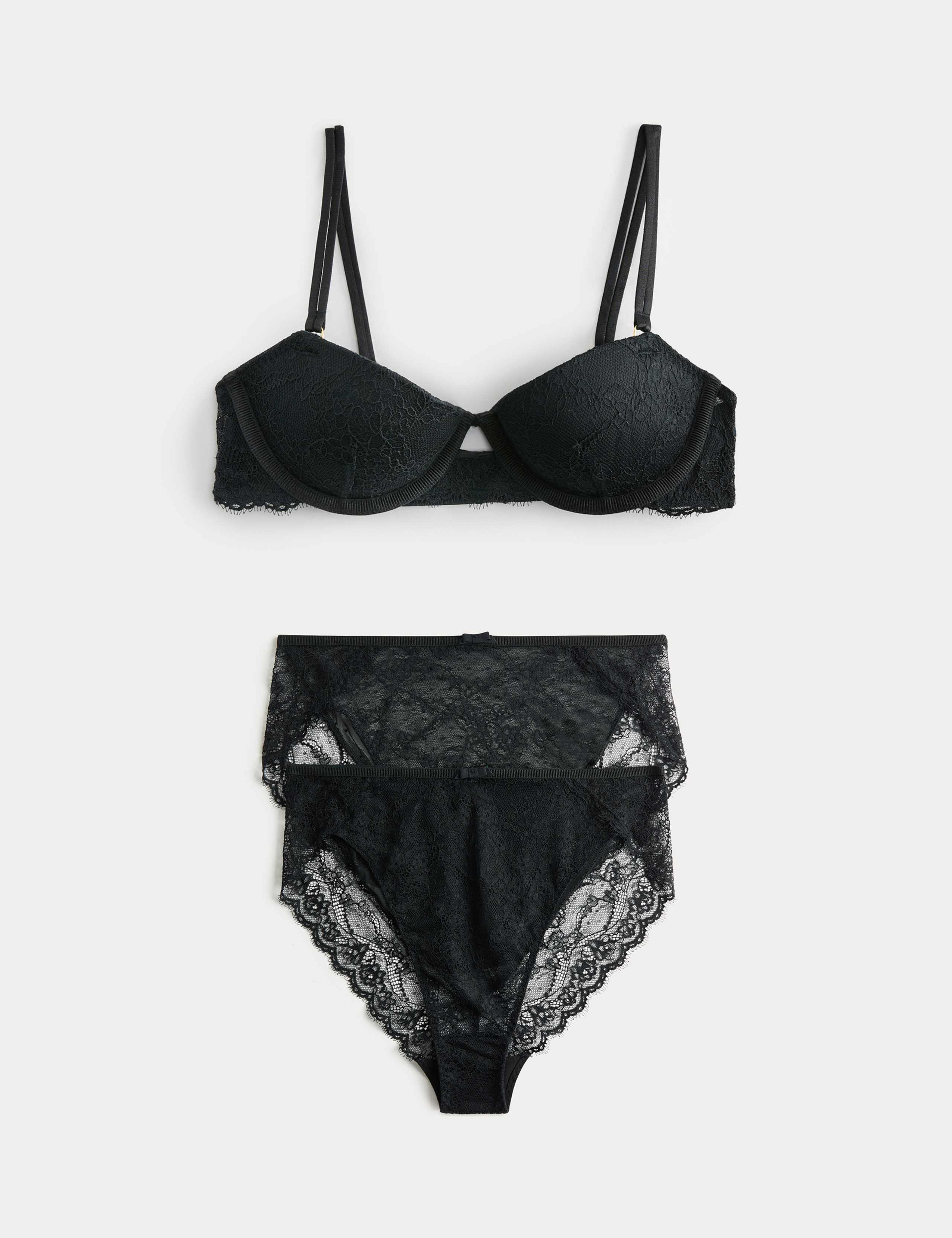 Ida Lace Wired Balconette Bra Set A-E 1 of 6