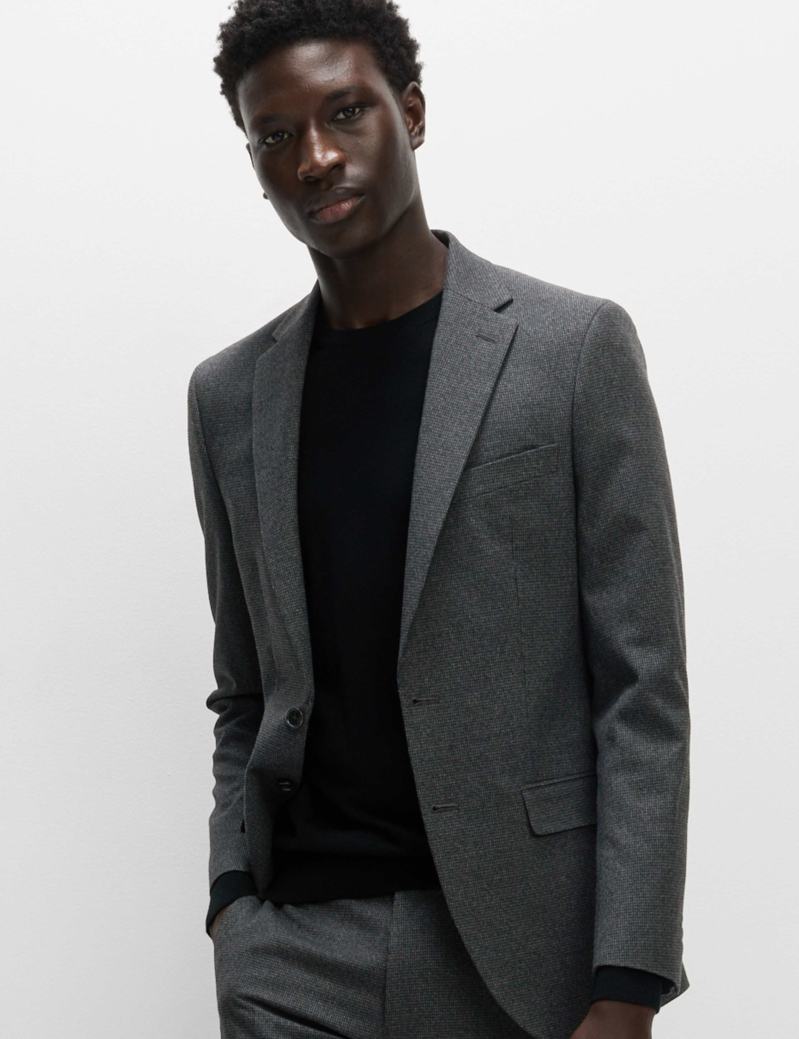 Slim Fit Puppytooth Suit