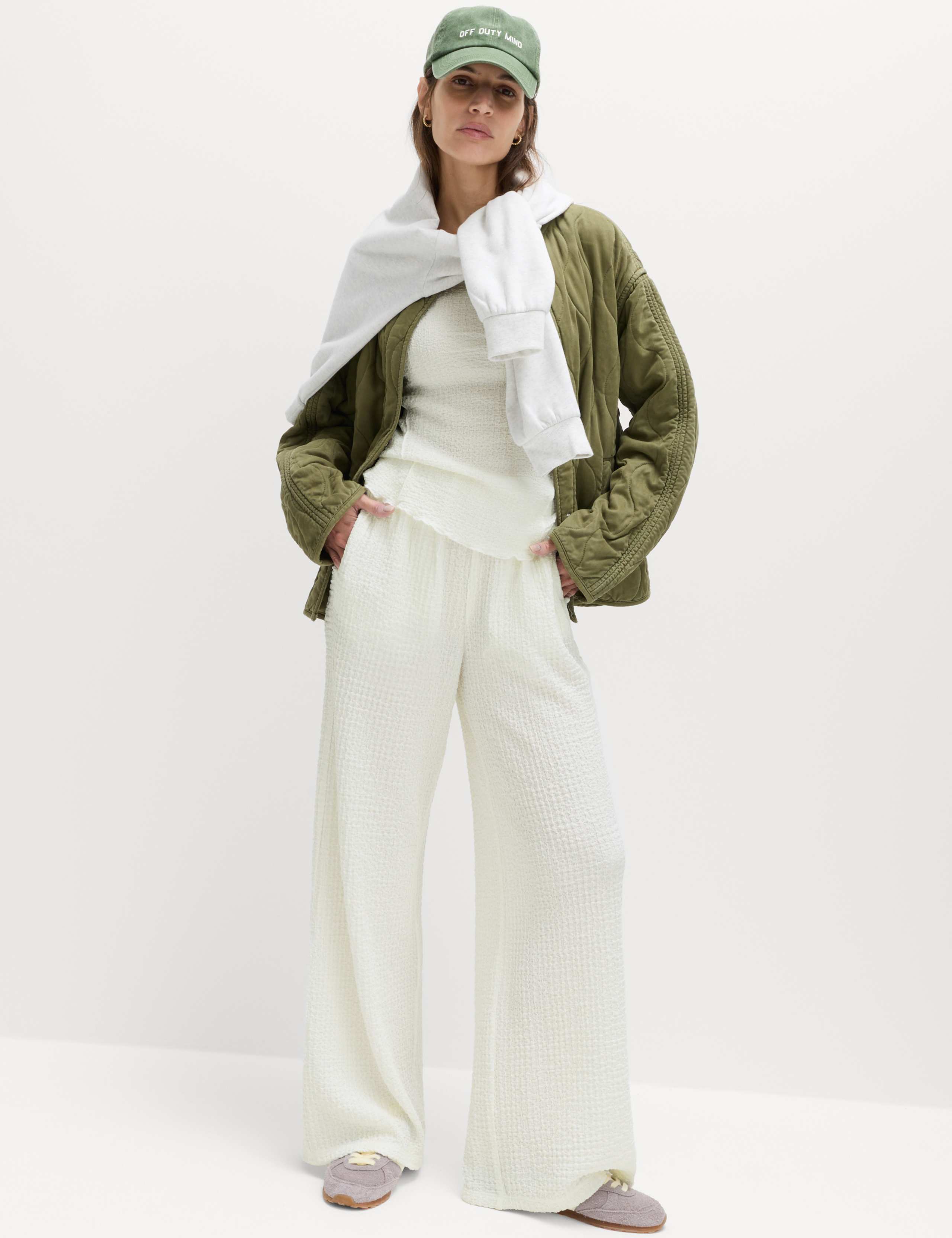 Textured Top & Trouser Set