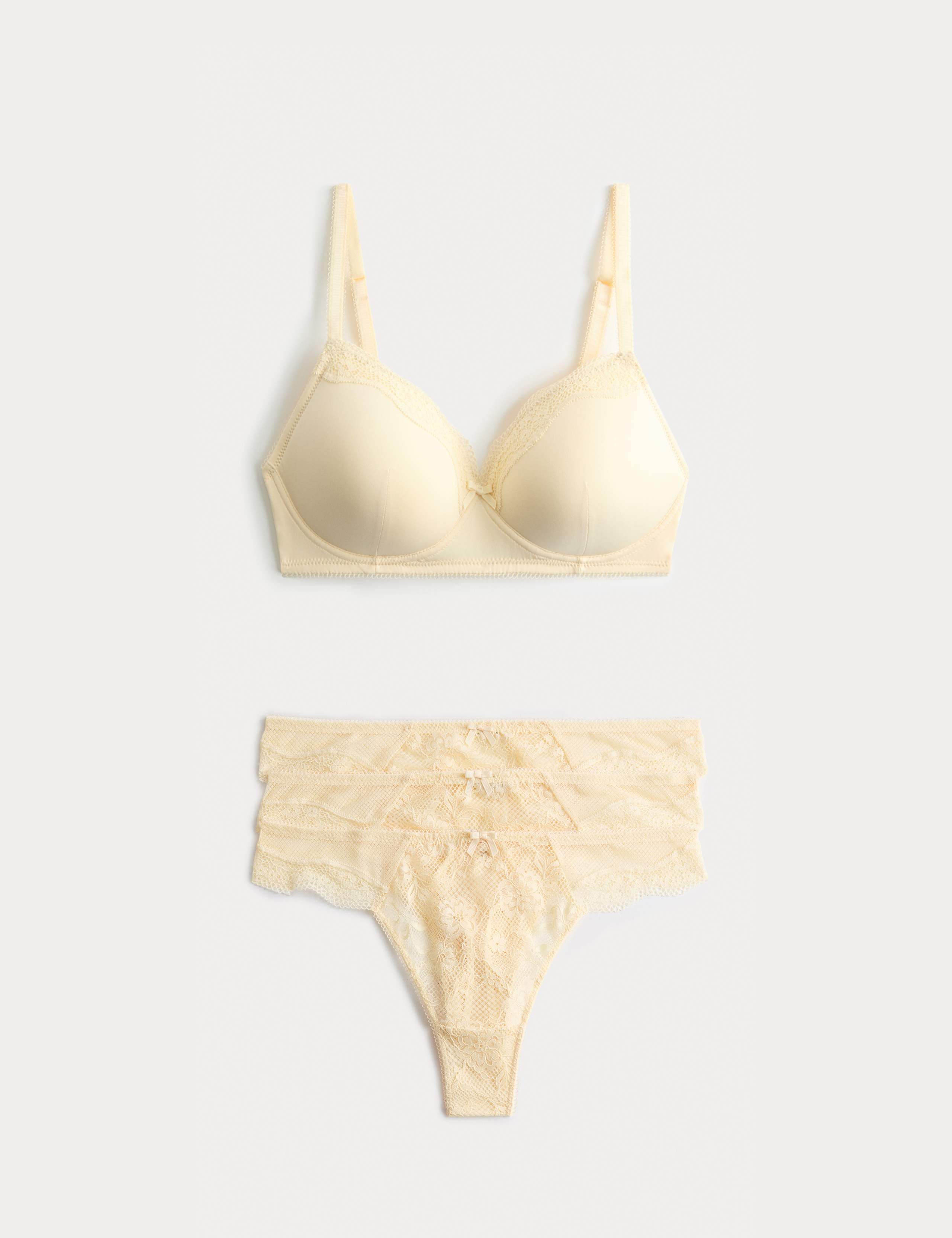 Jasmine Lace Non Wired Full Cup Bra Set A-E 1 of 6