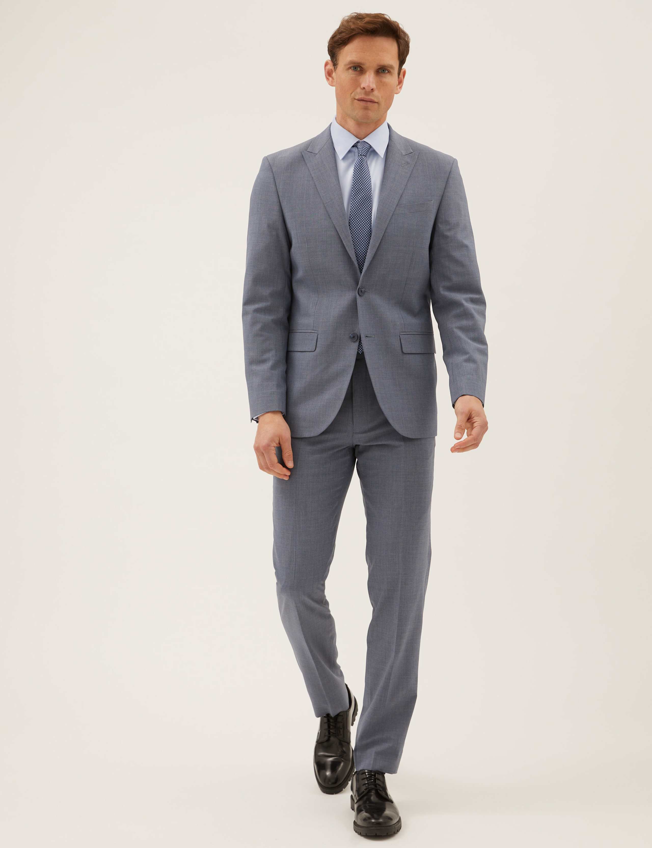 The Ultimate Blue Tailored Fit 3 Piece Suit 7 of 8
