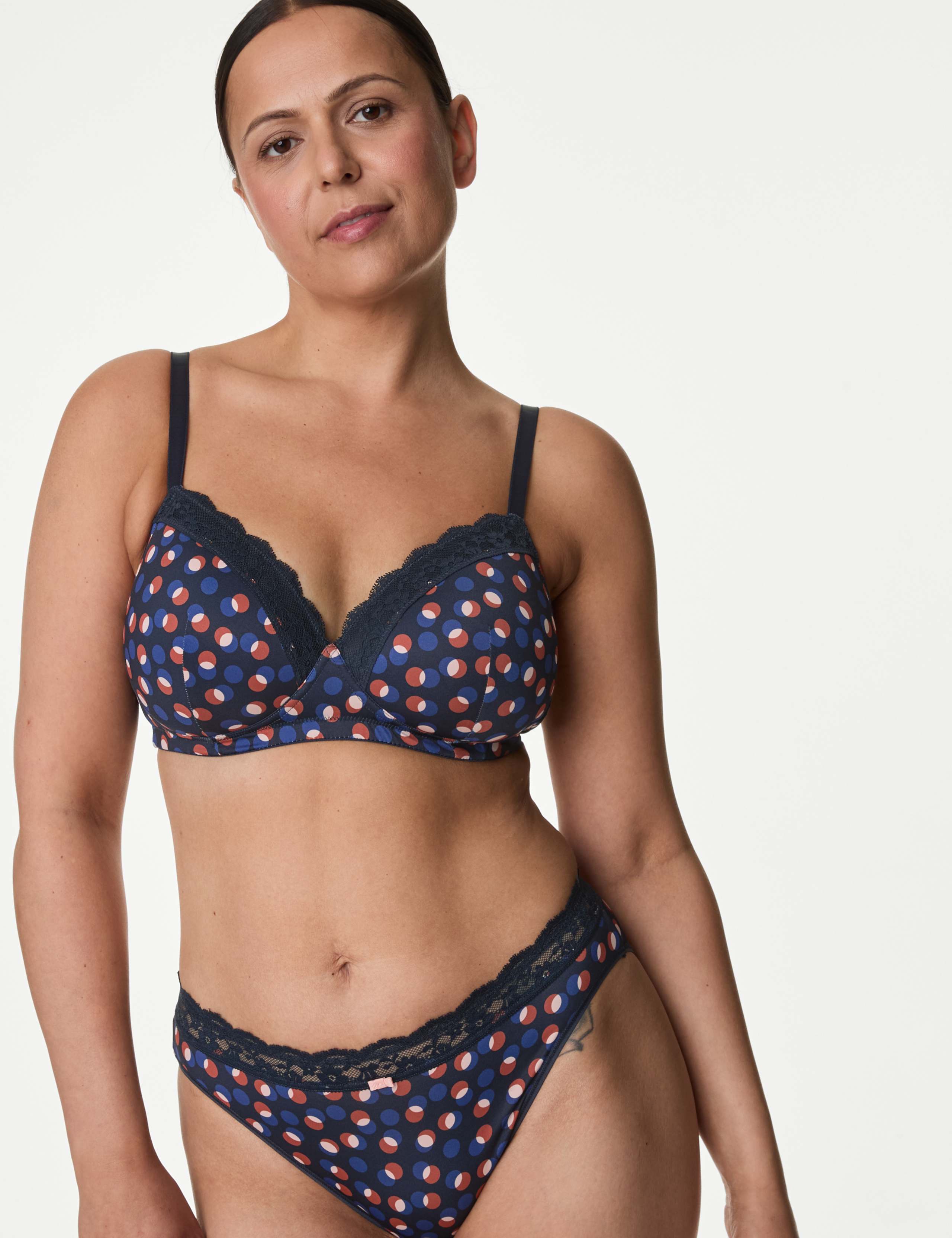 2pk Non Wired T-Shirt Post Surgery Bras Set A-E 4 of 4