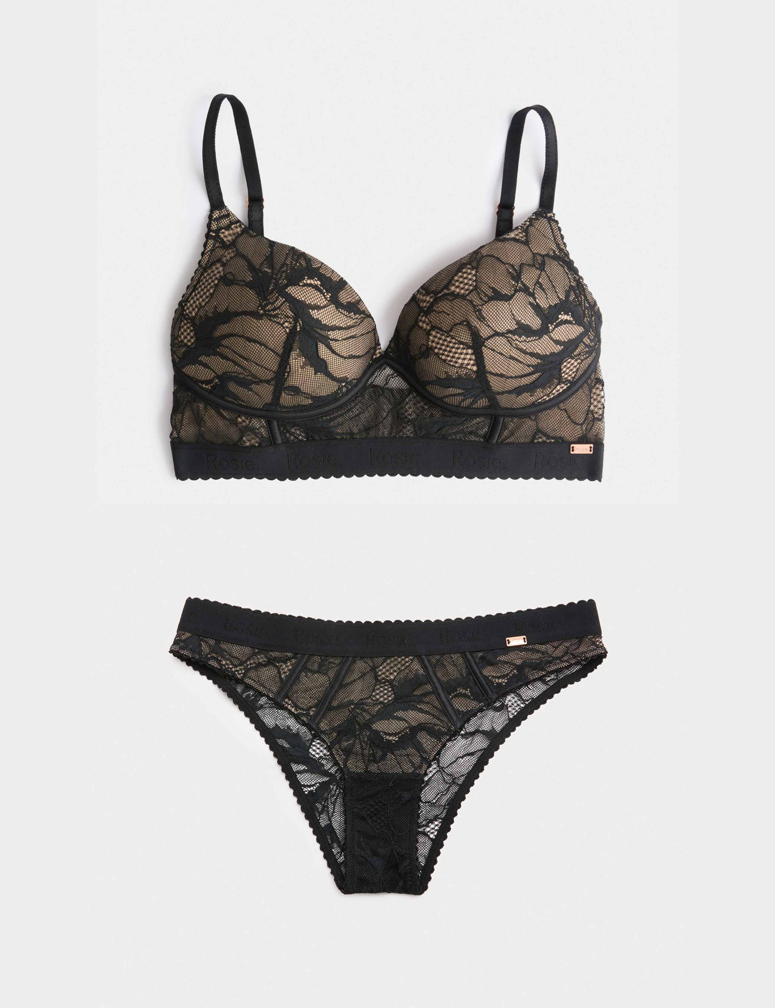 LaceWear Non Wired Plunge Bra Set A-E 1 of 6