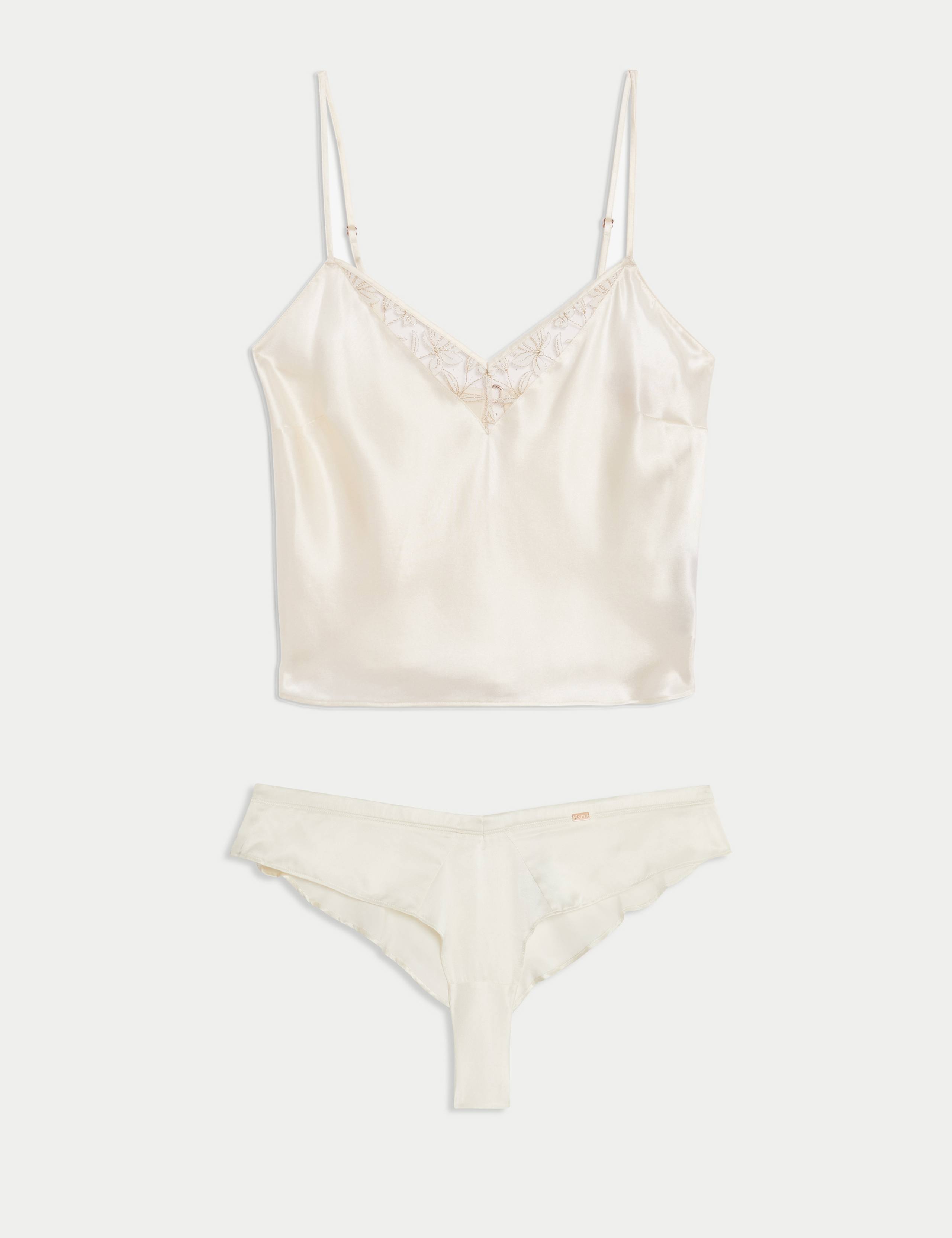 Trousseau Silk Embroidery Cami Set 1 of 6